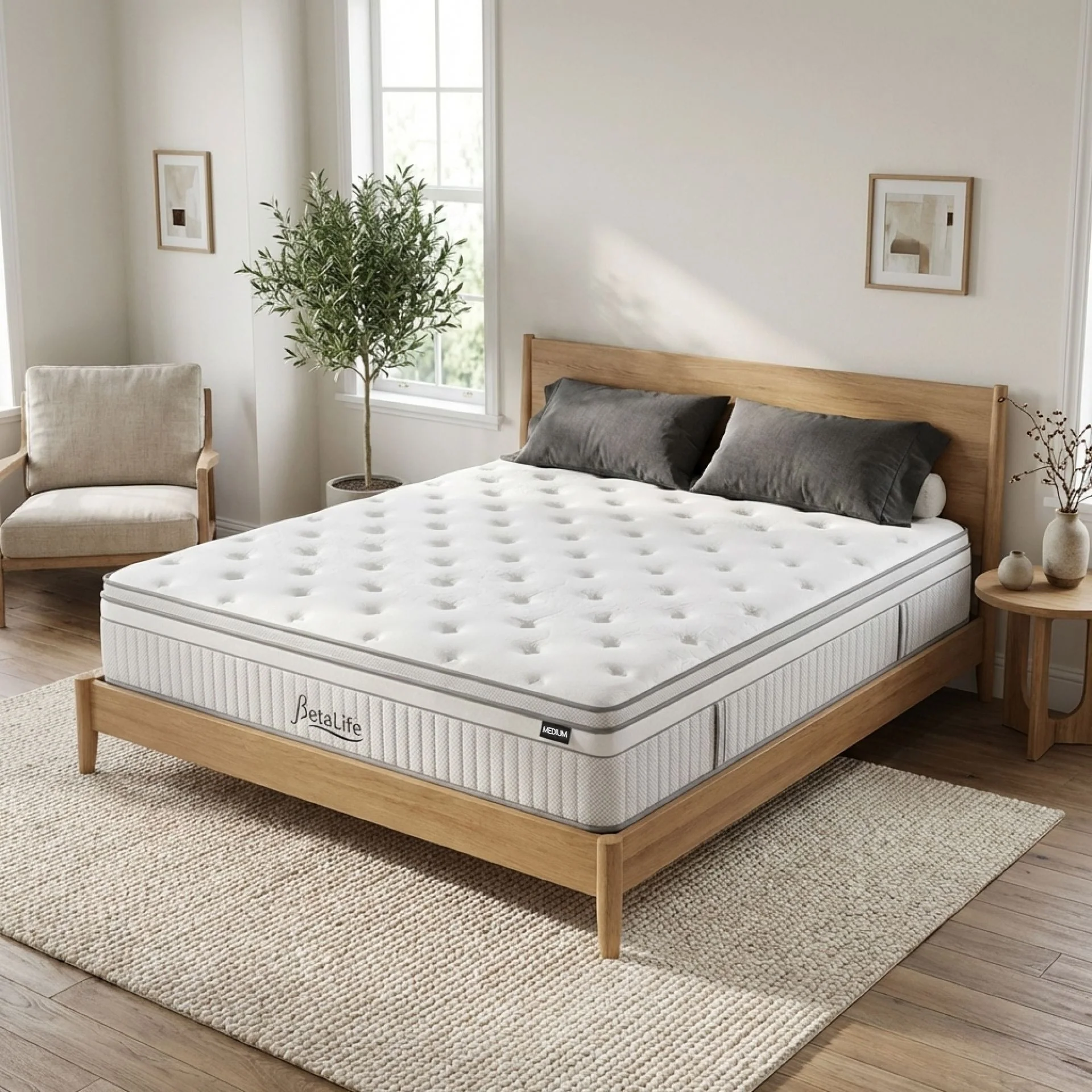 Natureblend Prime 5 Zone Pocket Spring Medium Plush Mattress - Super King - Image 12