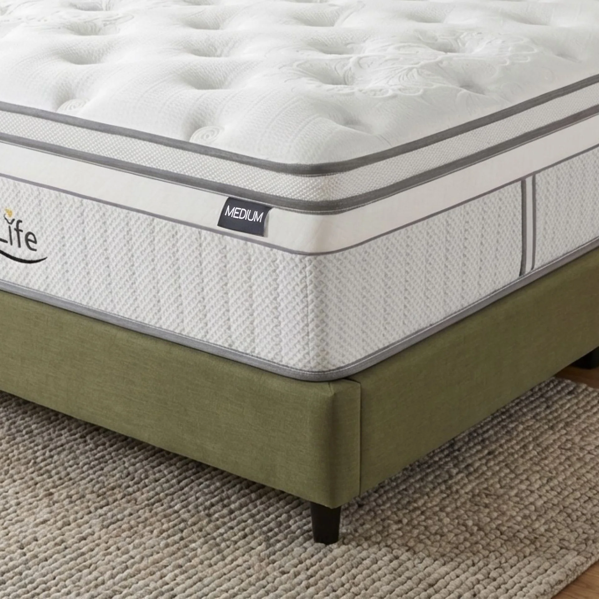Natureblend Prime 5 Zone Pocket Spring Medium Plush Mattress - Super King - Image 5