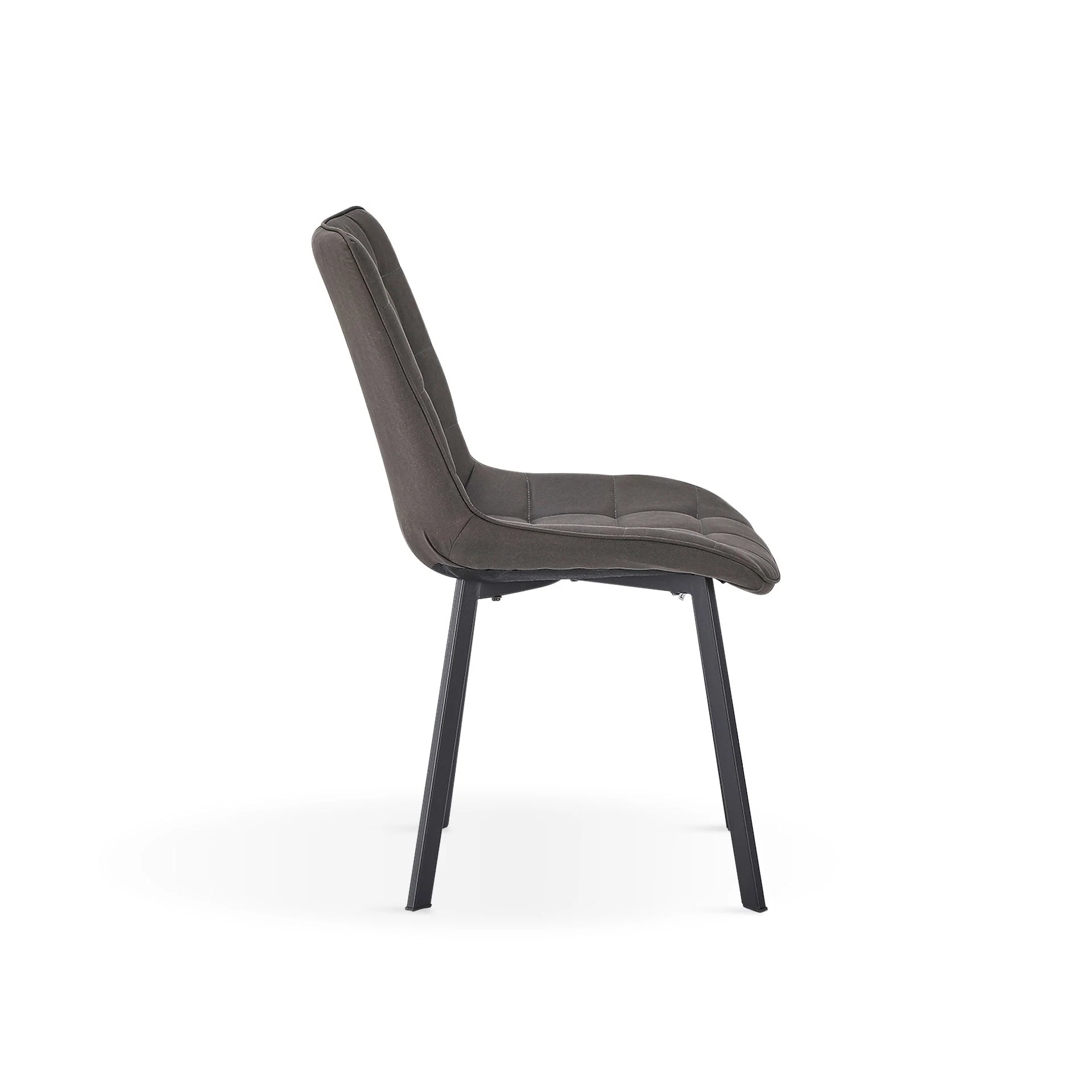 Nellie Dining Chair - Set Of 4 - Dark Grey + Black - Image 6