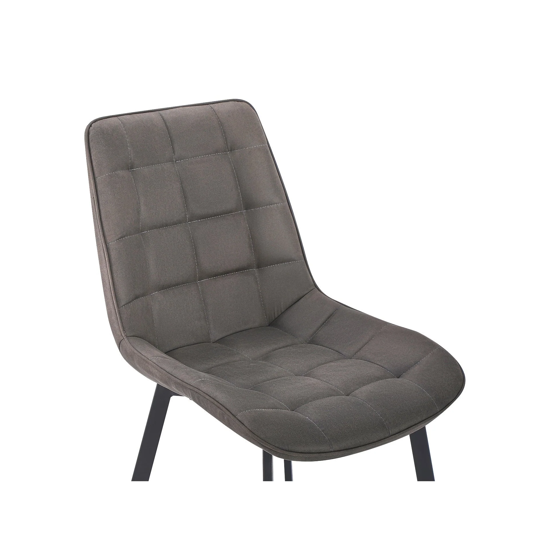 Nellie Dining Chair - Set Of 4 - Dark Grey + Black - Image 7