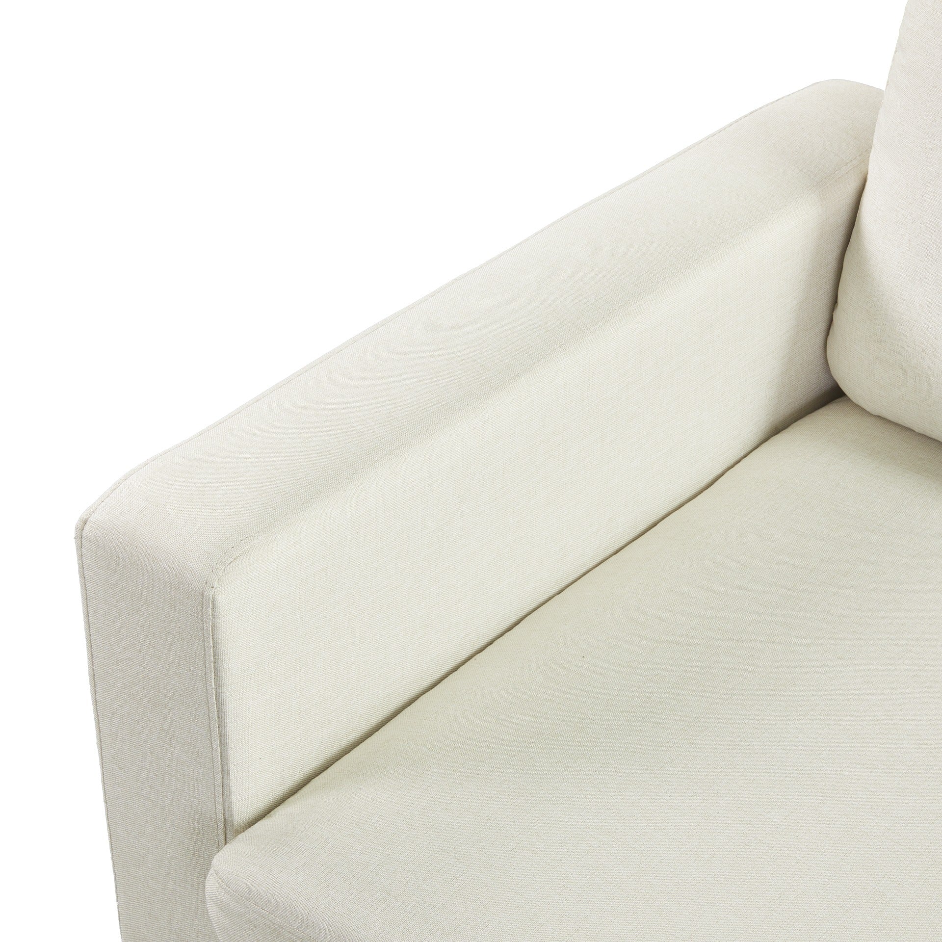 Nest Linen 1 Seater Sofa Bed - Cream - Image 16