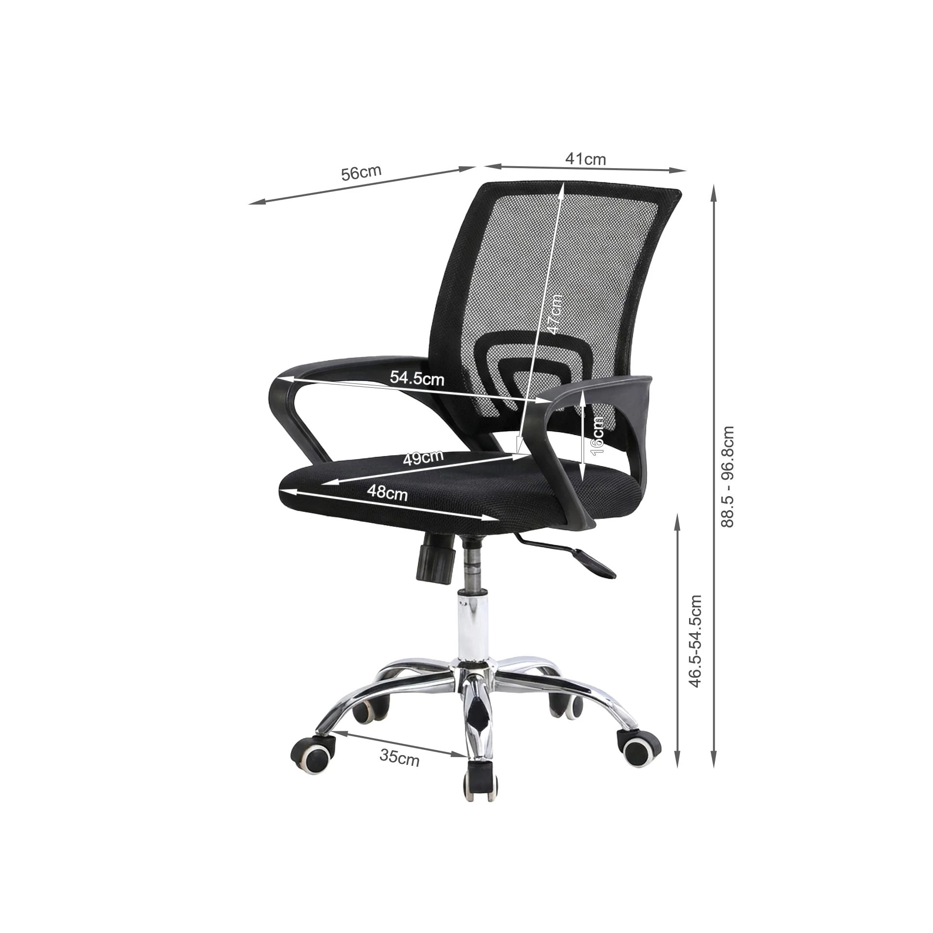 Nex Office Chair - Black - Image 16