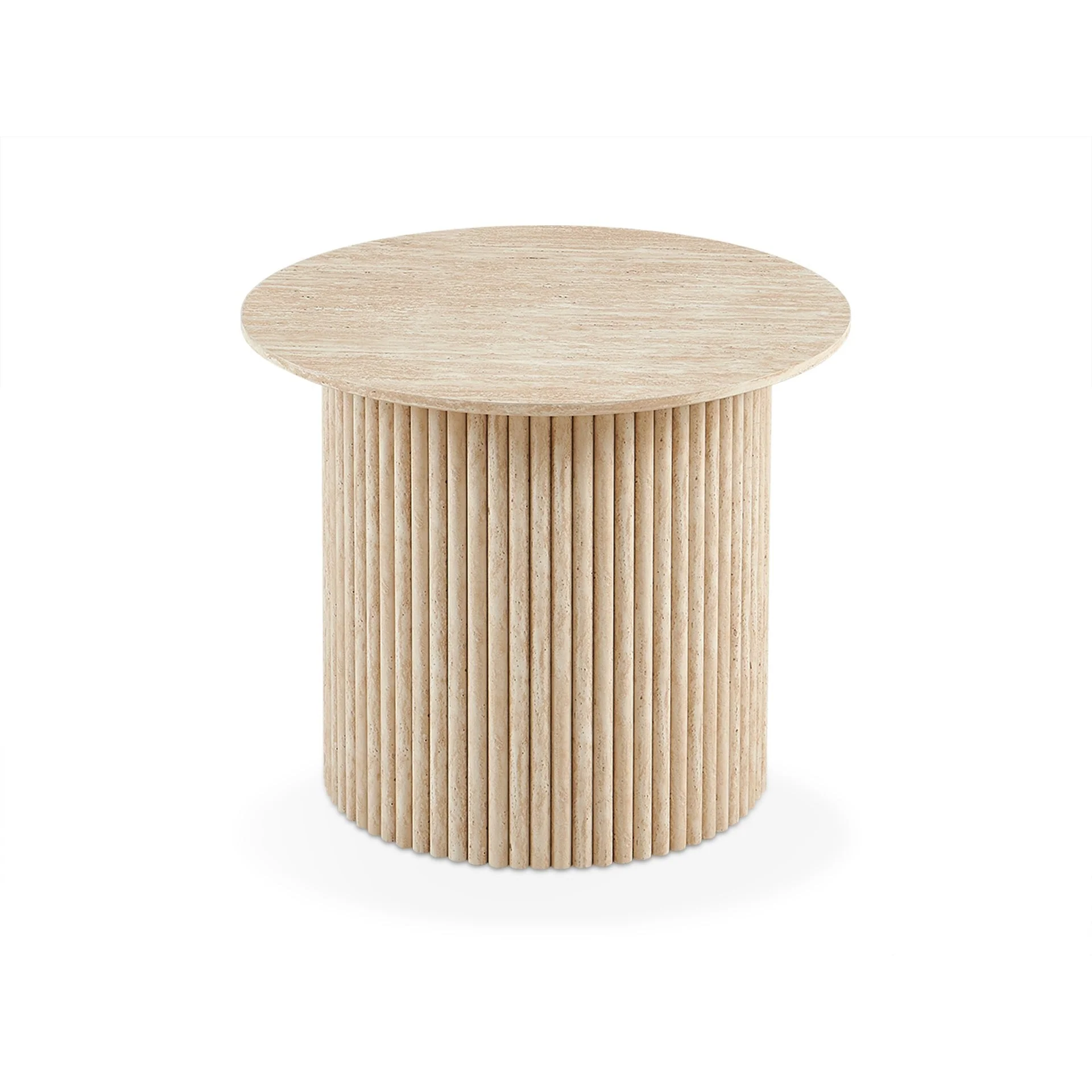 Nile Round Coffee Table 60cm - Travertine - Image 5