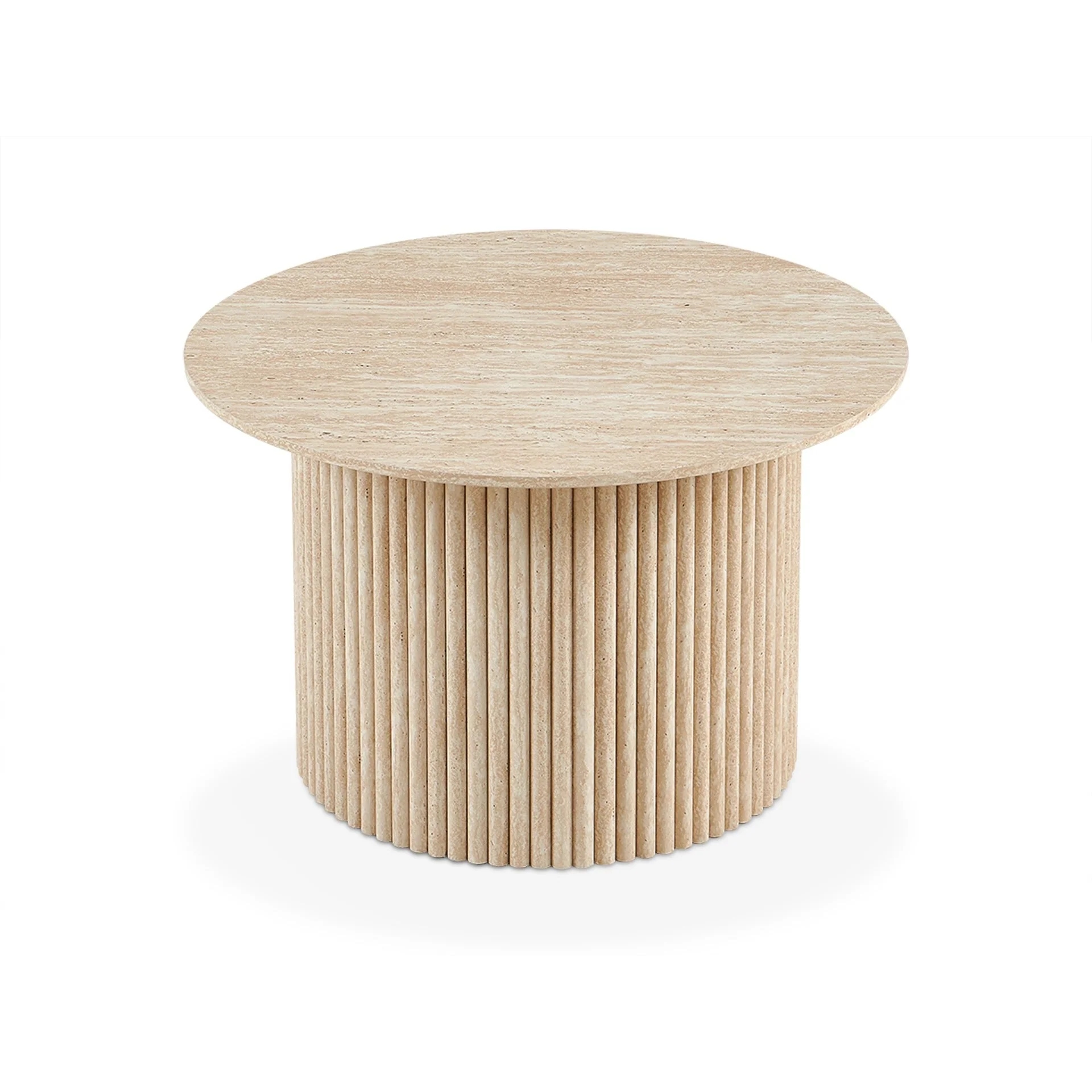 Nile Round Coffee Table 70cm - Travertine - Image 5