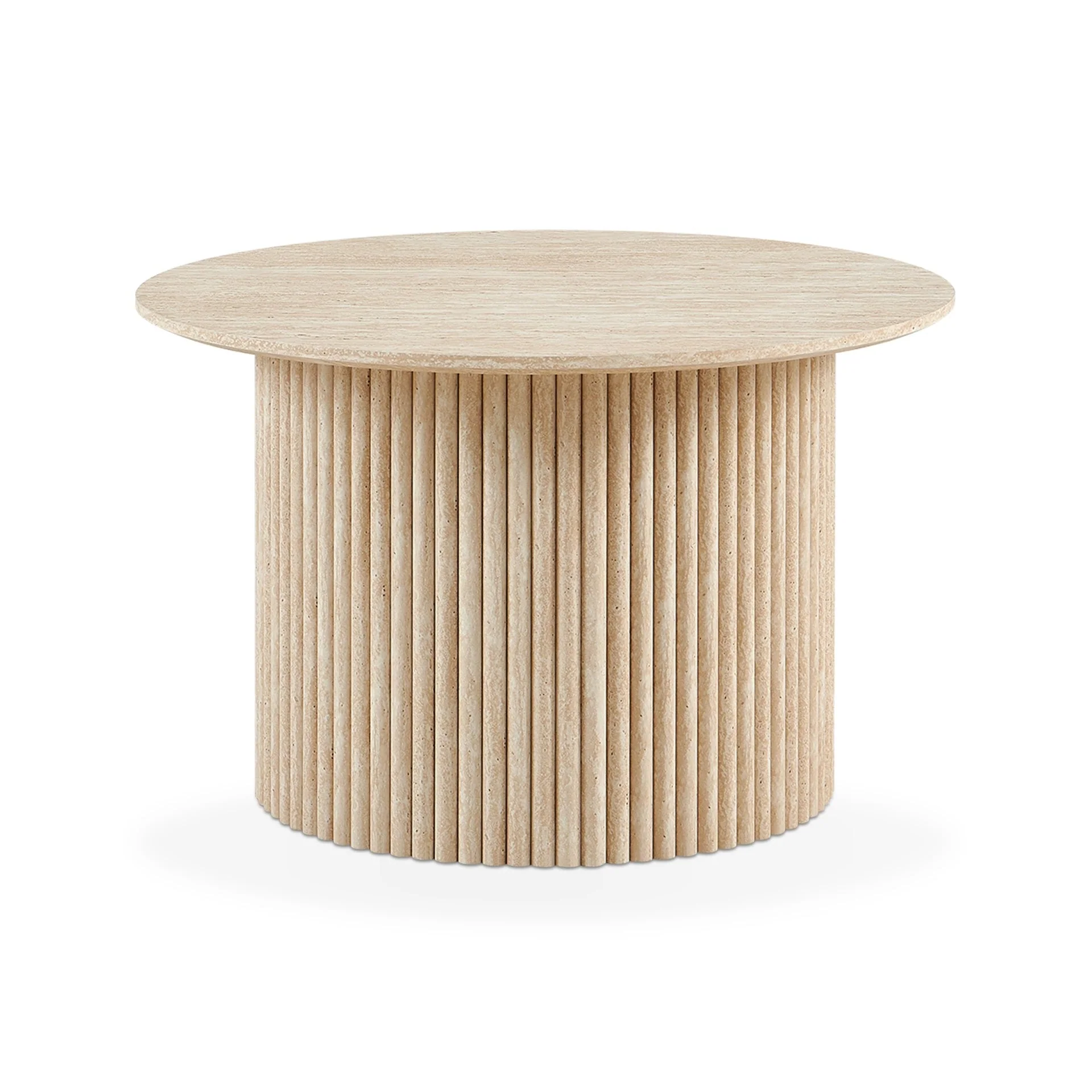 Nile Round Coffee Table 70cm - Travertine - Image 6
