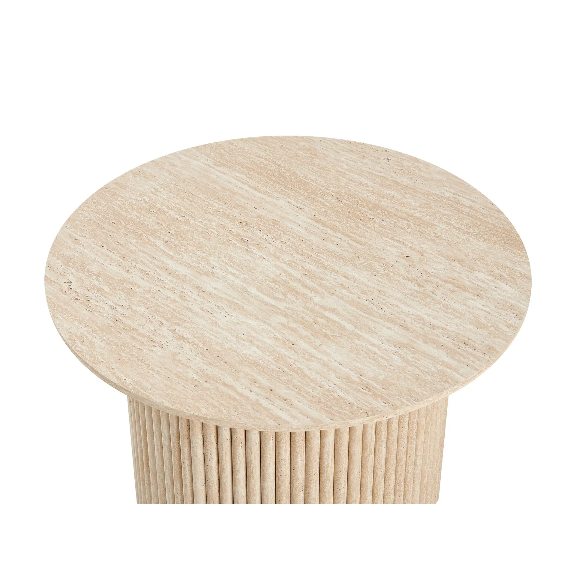 Nile Round Coffee Table 70cm - Travertine - Image 7