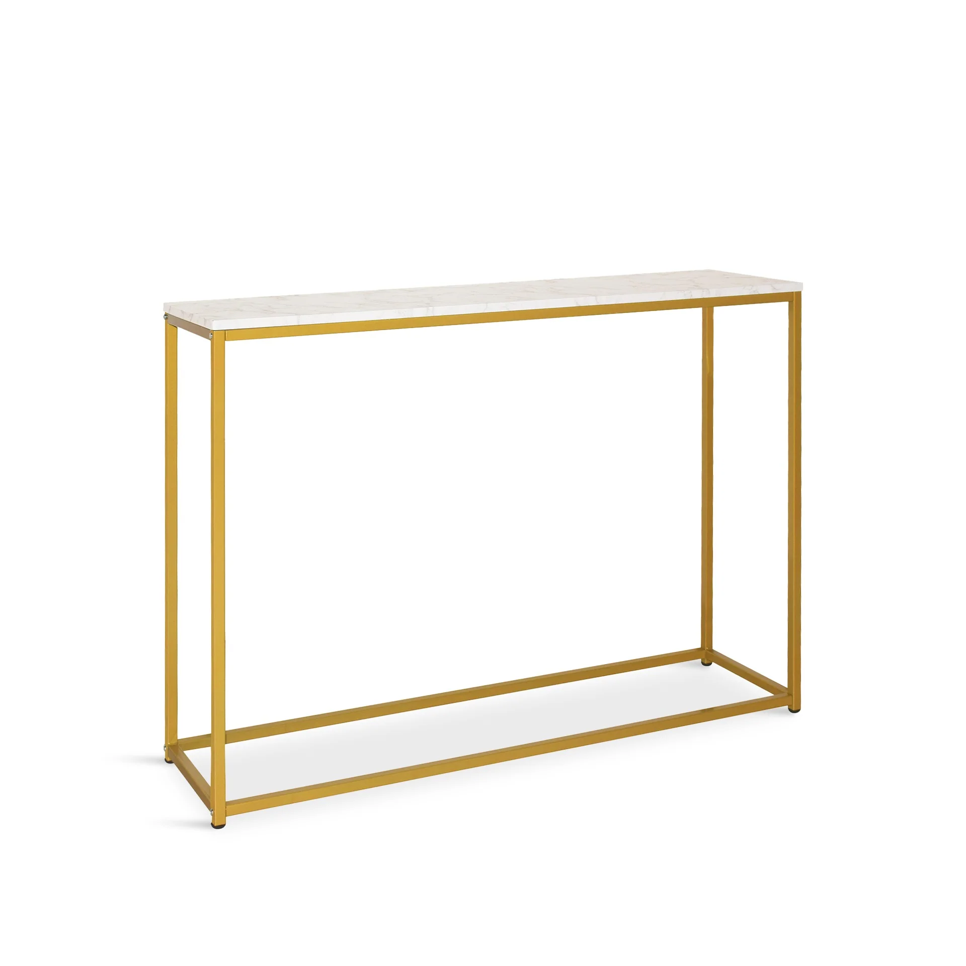Nimbus Console Table - White Marble Look - Image 6