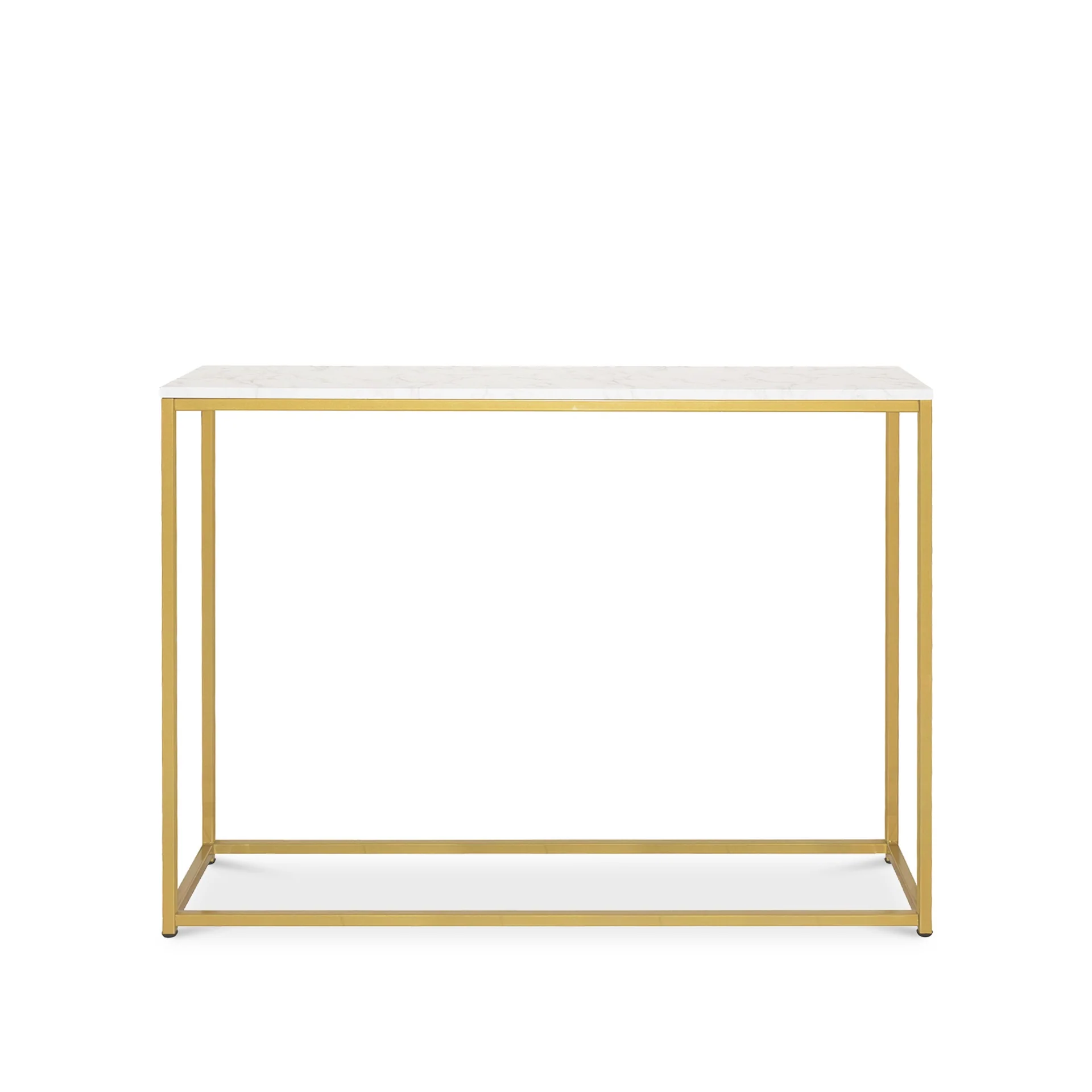 Nimbus Console Table - White Marble Look - Image 7