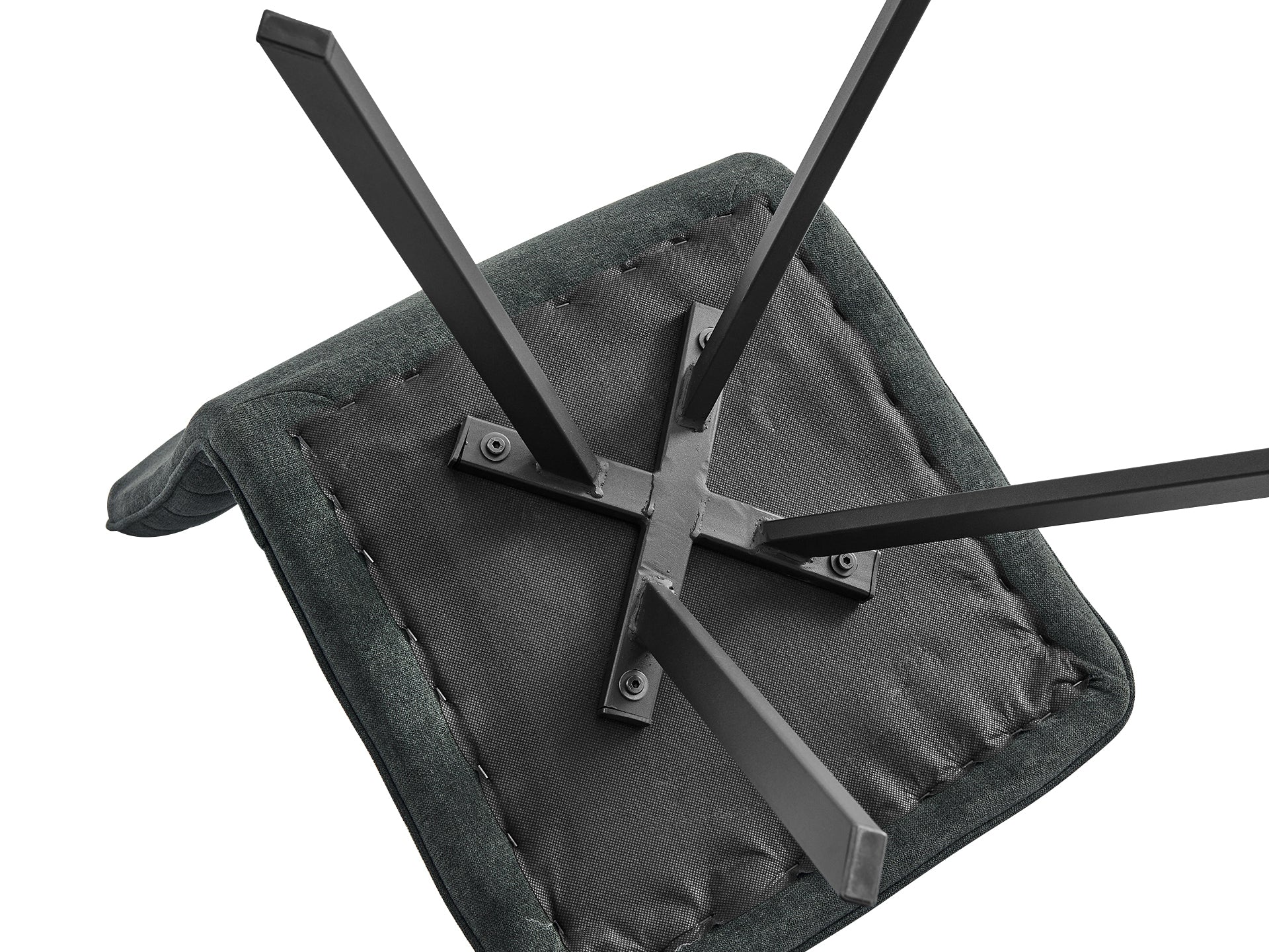 NOELLE 4PCS Upholstered Dining Chair - DARK GREY - Image 10