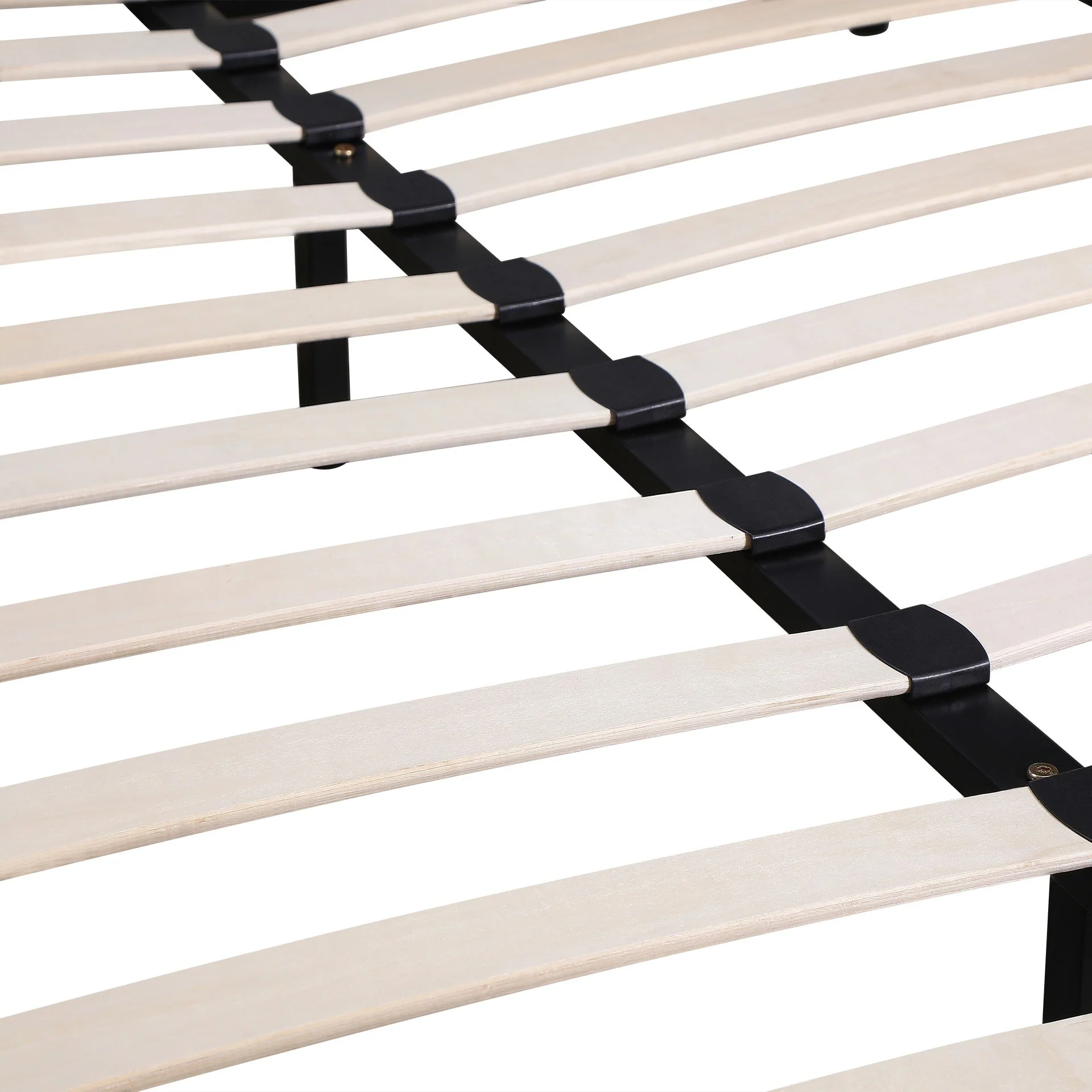 Nora Double Bed Frame - Light Grey - Image 10