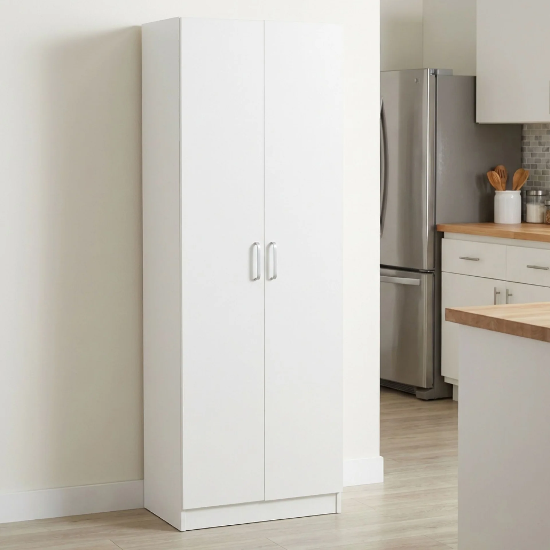Nordic 2 Door Cupboard 60cm - White - Image 5