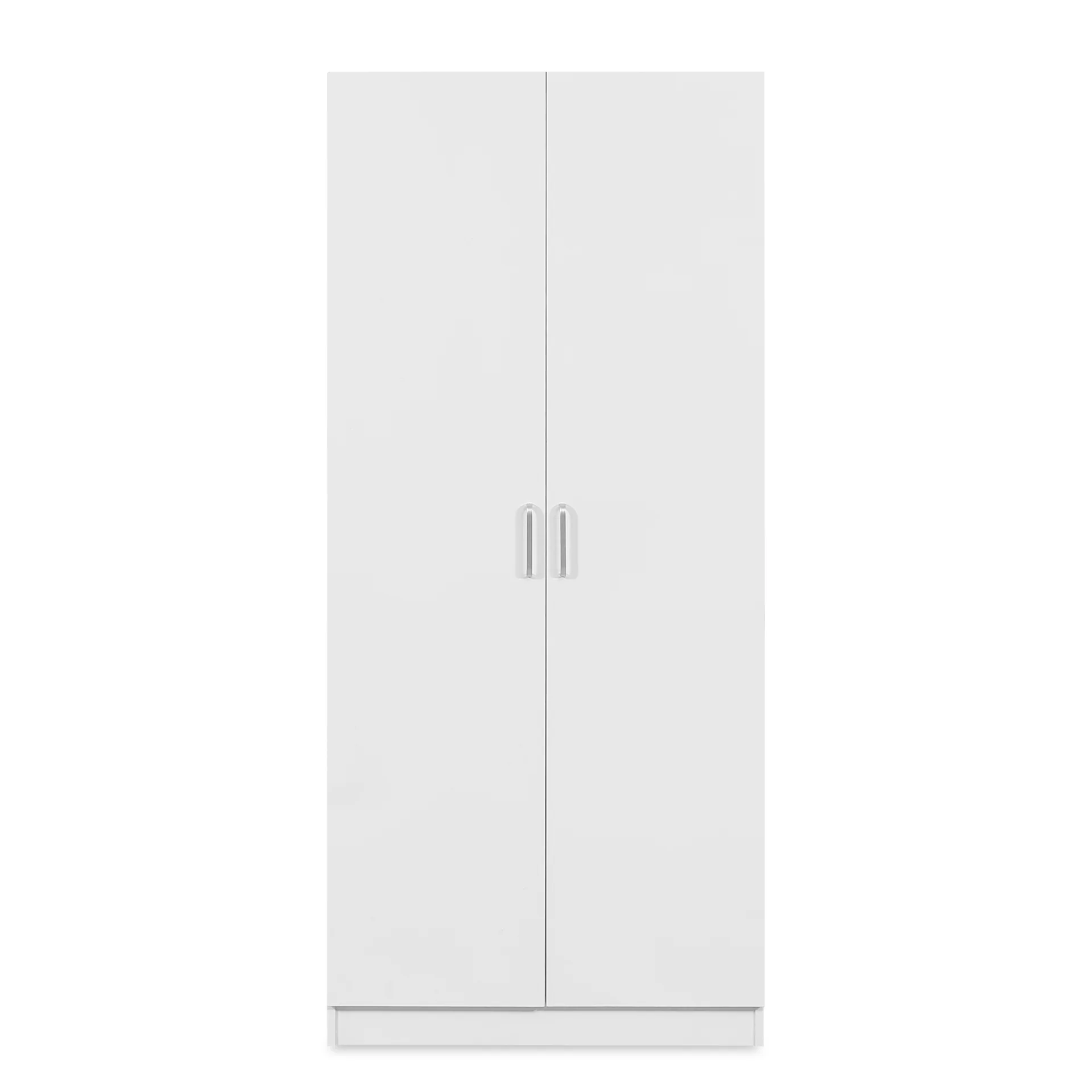 Nordic 2 Door Broom Cupboard 80cm - White - Image 8