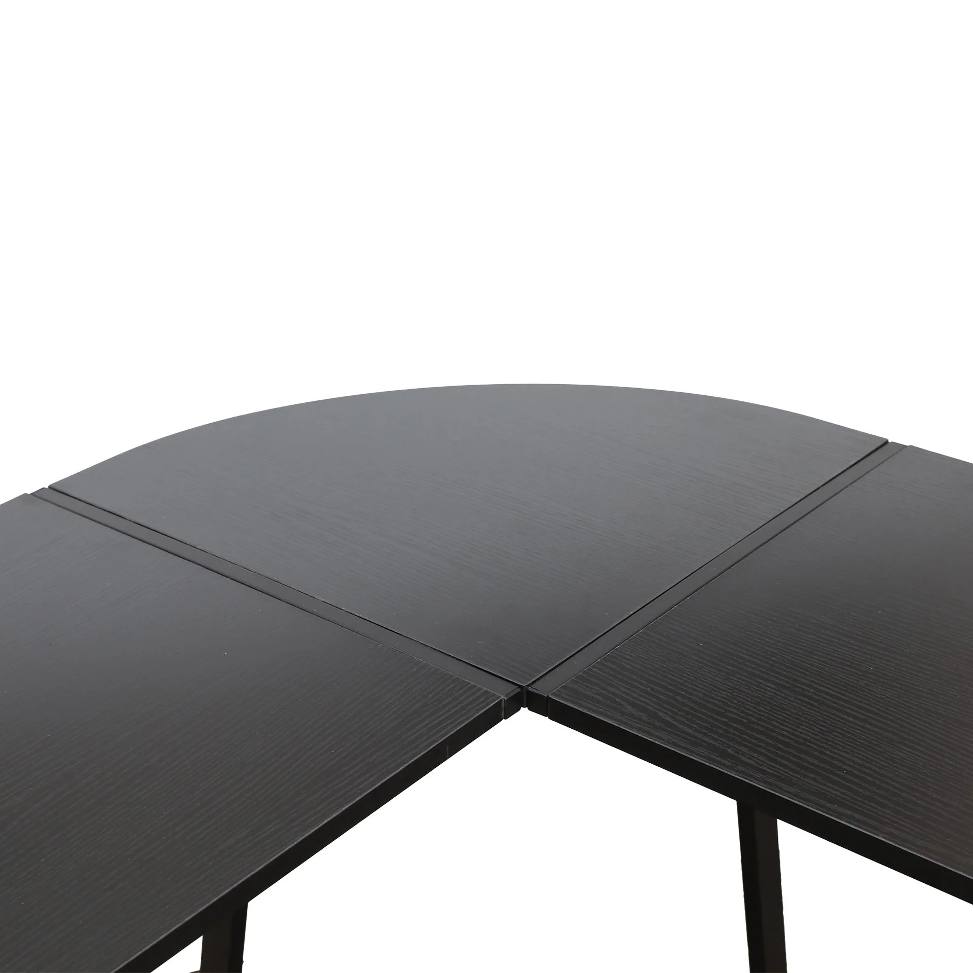 Nordix L-Shaped Computer Corner Desk - Black - Image 7