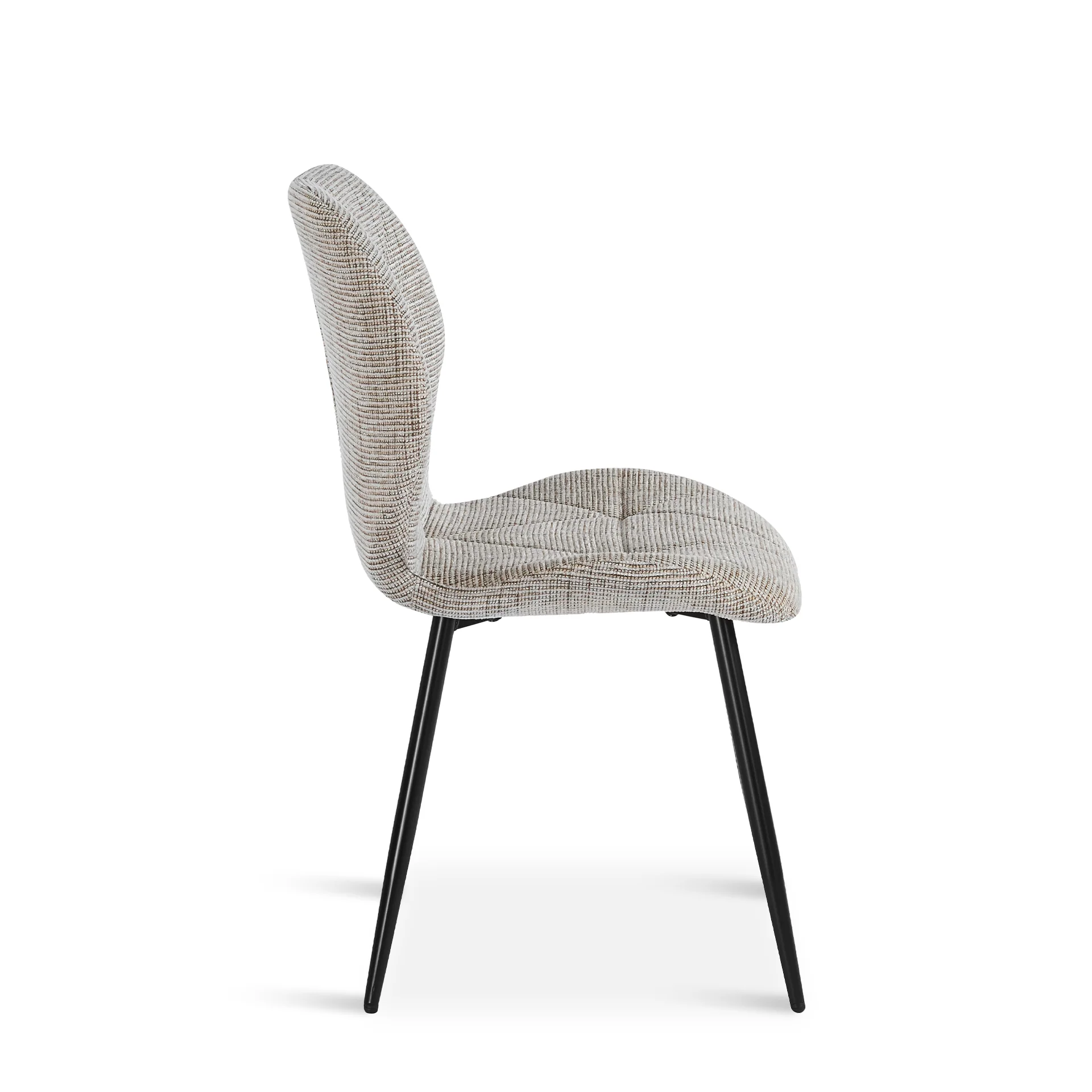 Nori Fabric Dining Chair - Set Of 4 - Light Brown - Image 10