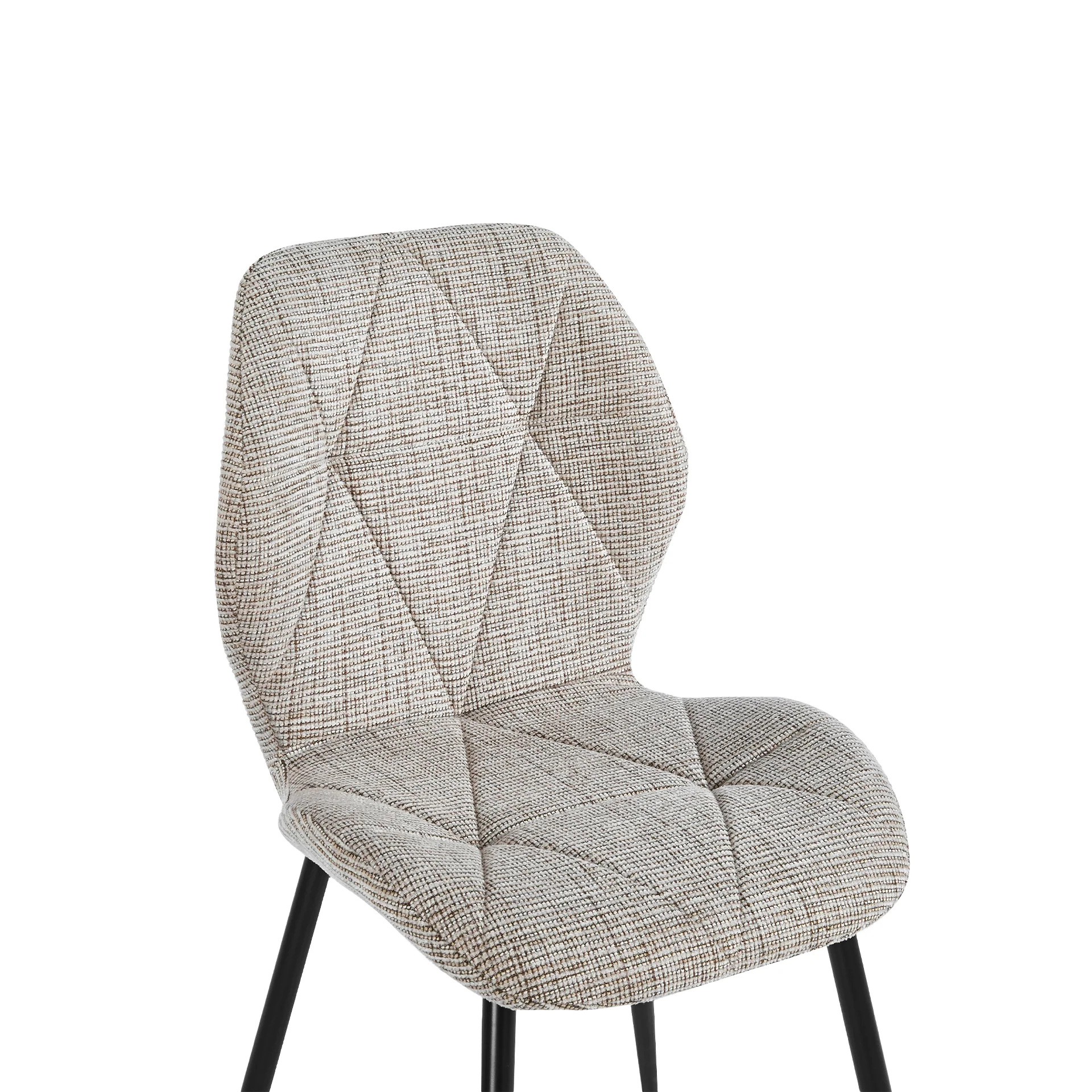 Nori Fabric Dining Chair - Set Of 4 - Light Brown - Image 12