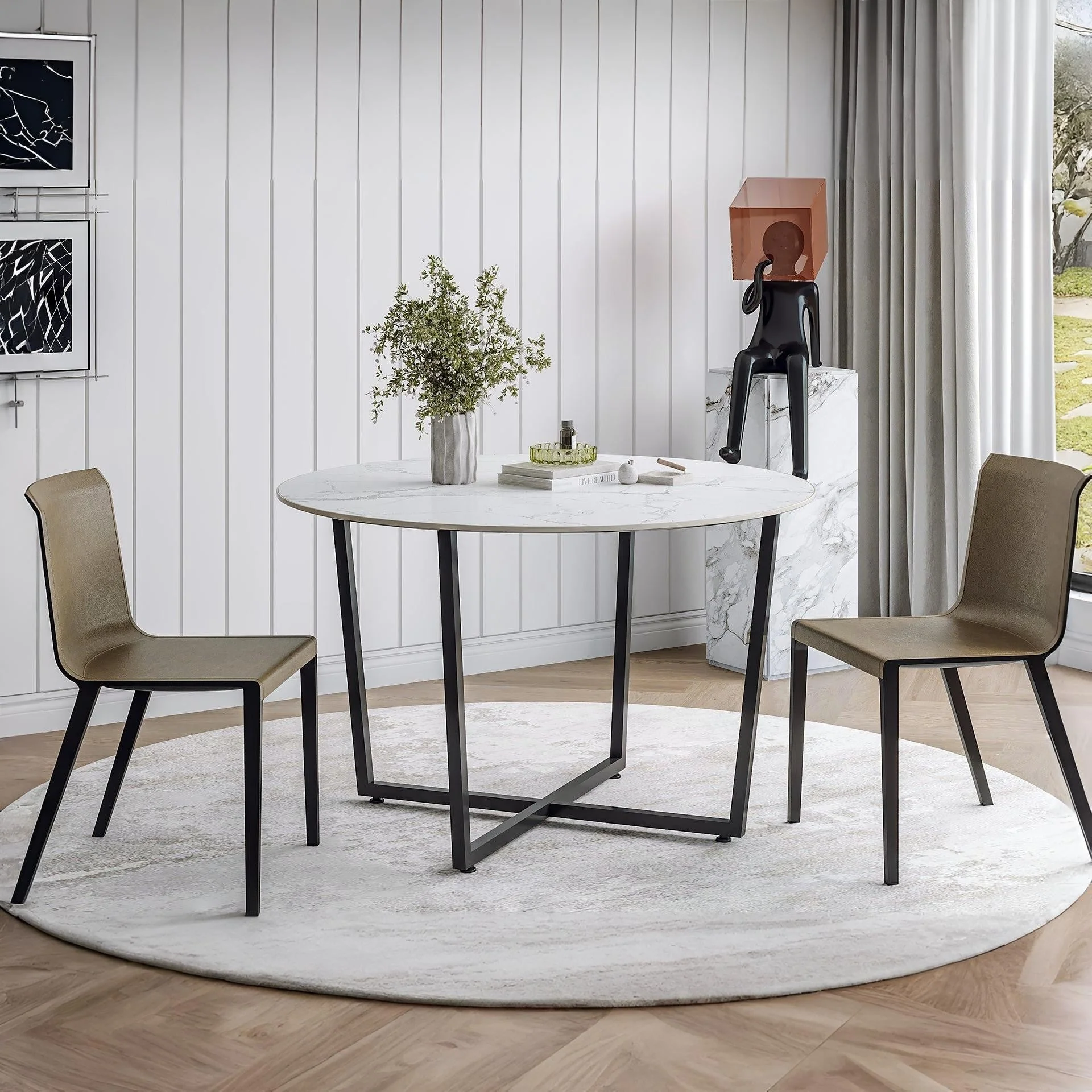 Nova Round Ceramic Dining Table 120 X 75cm - Image 3