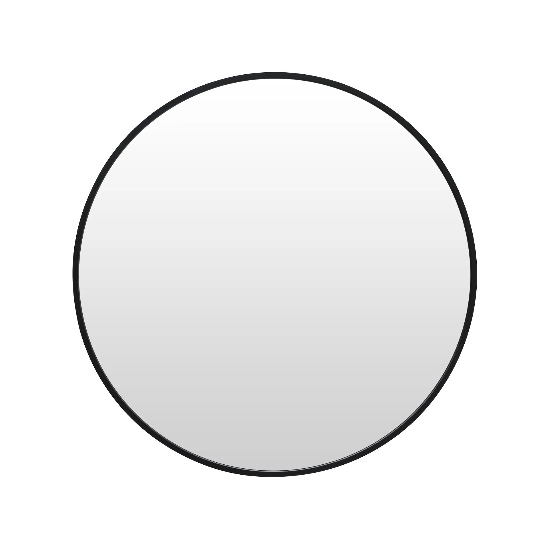 Nova Round Metal Framed Wall Mirror 50cm - Black - Image 7