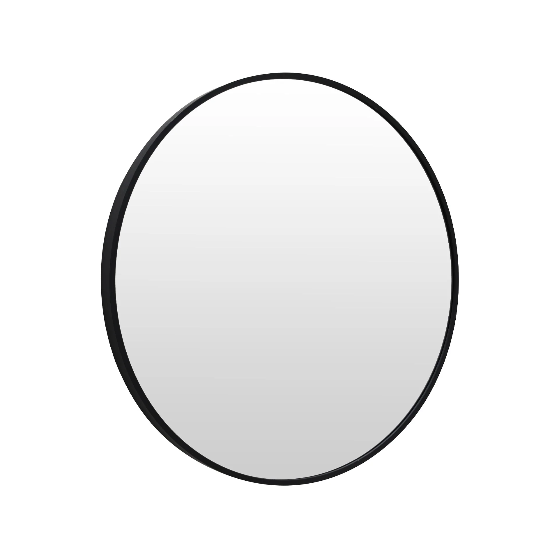 Nova Round Metal Framed Wall Mirror 50cm - Black - Image 8