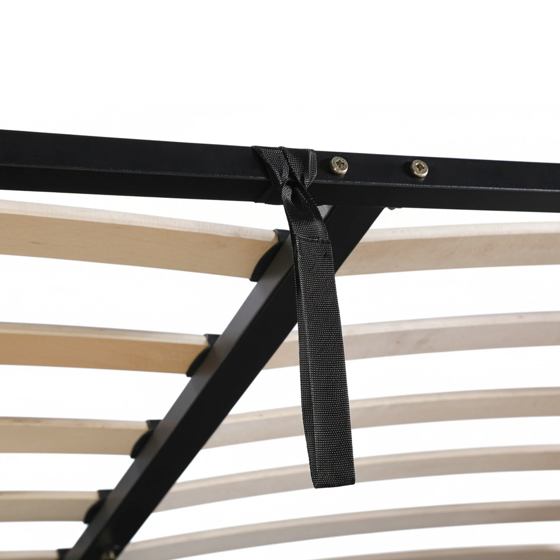Novi Queen Gas Lift Bed Frame - Dark Grey - Image 12