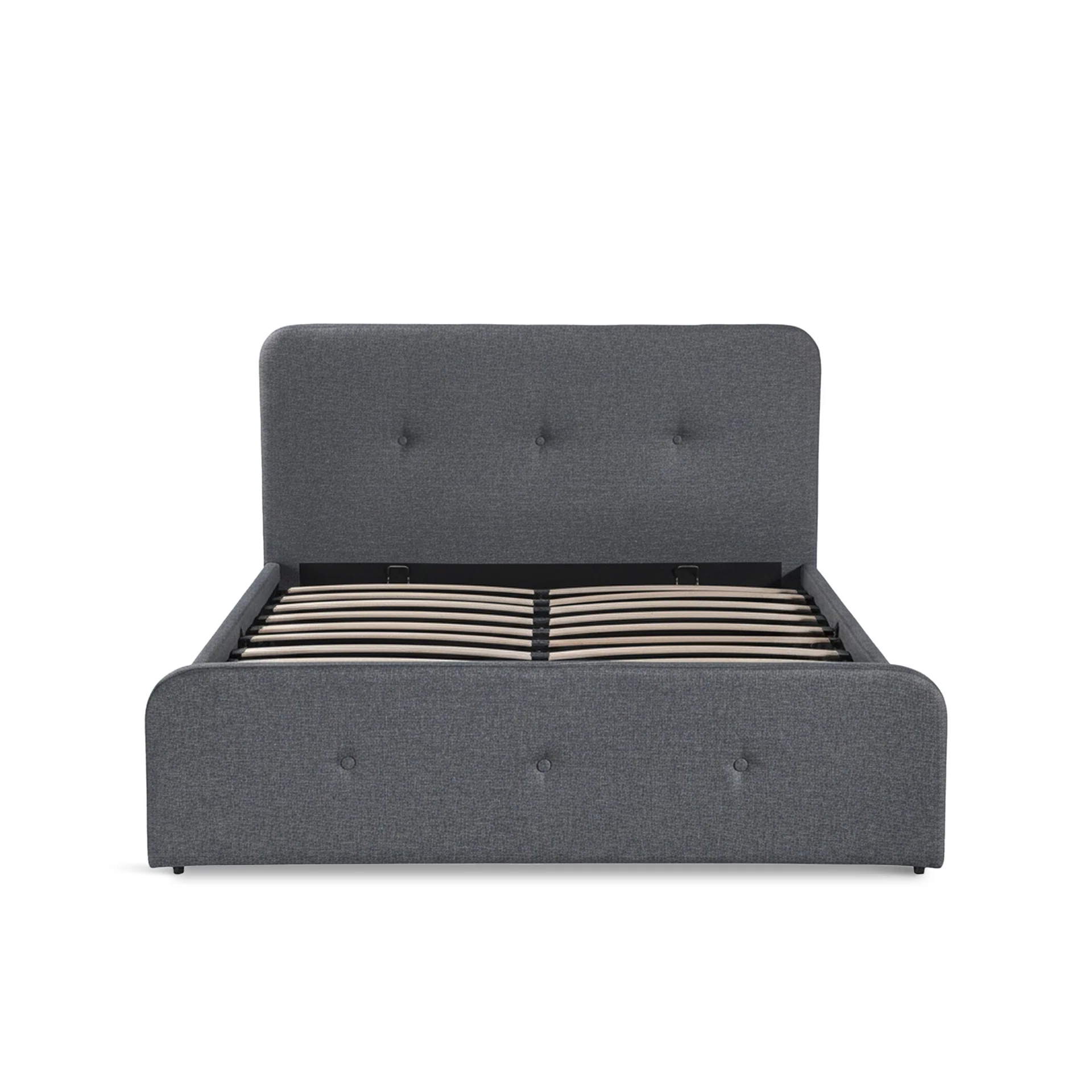 Novi Queen Gas Lift Bed Frame - Dark Grey - Image 8