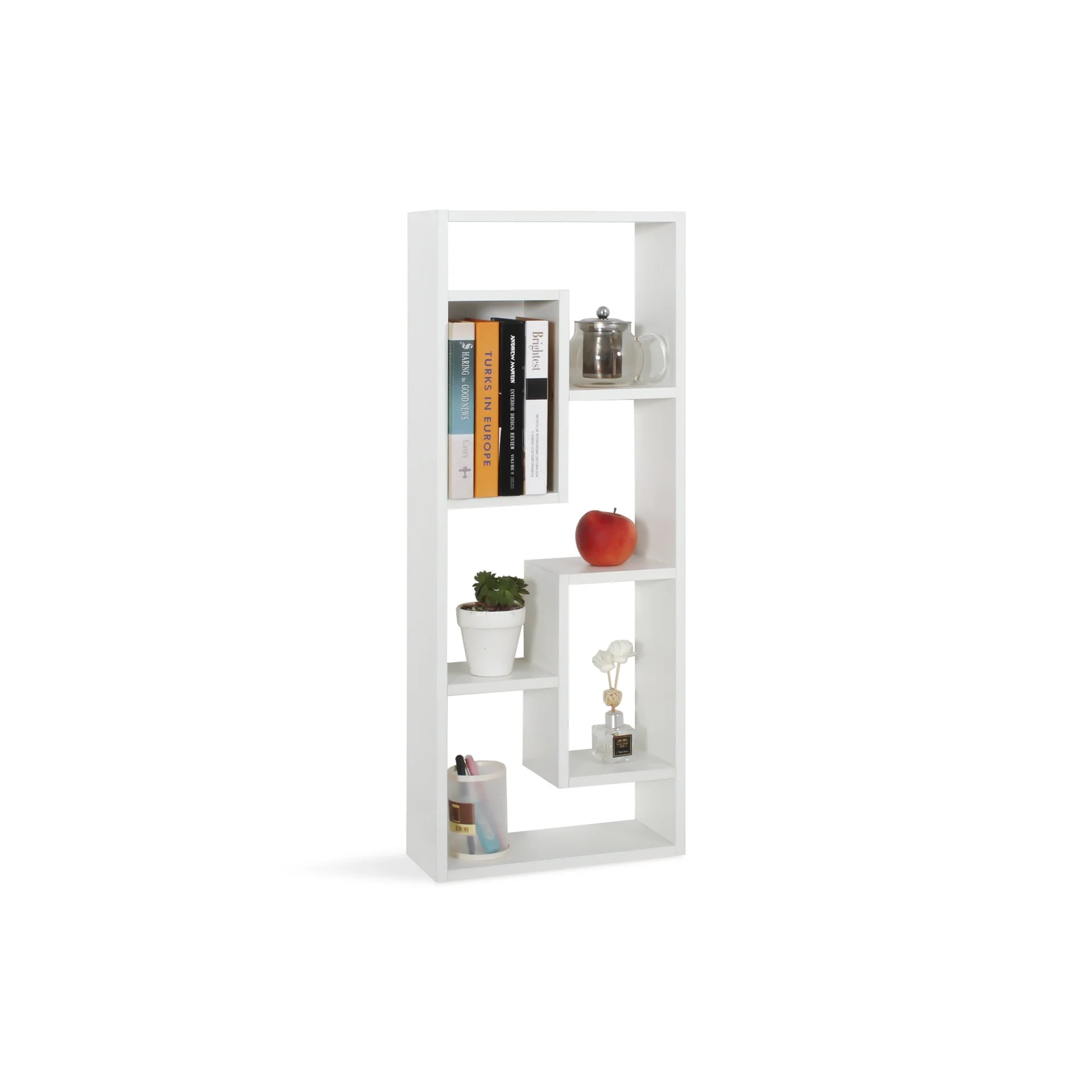 Nyasa Bookshelf Display Shelf - White - Image 10