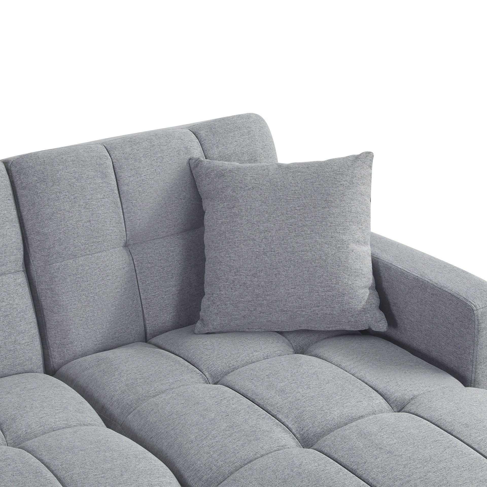 Oakleigh 3 Seater Sofa Bed with Storage - Grey - Image 19