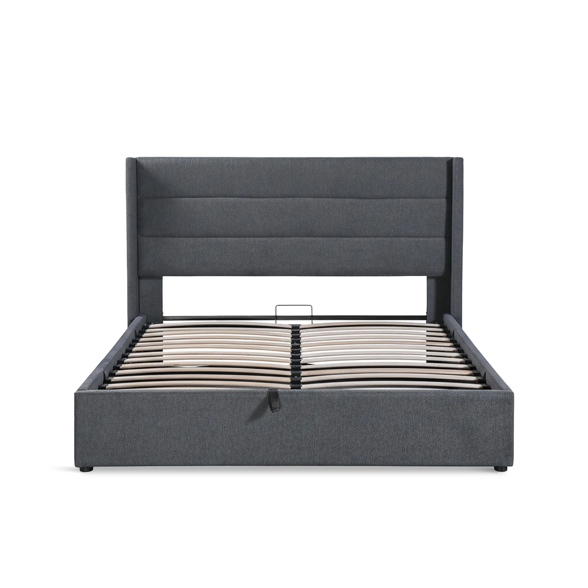 Oasis Queen Gas Lift Bed Frame - Dark Grey - Image 8