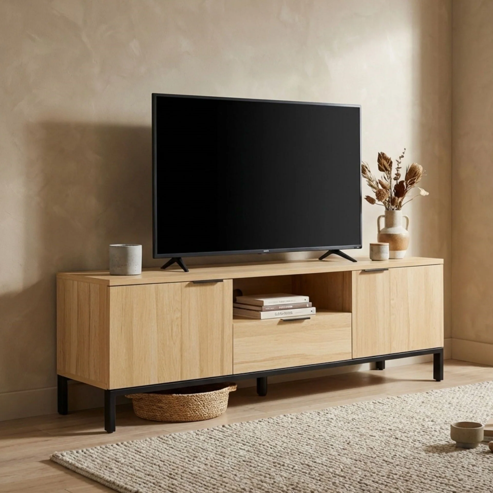 Ocala 1.5m Entertainment Unit - Oak - Image 6