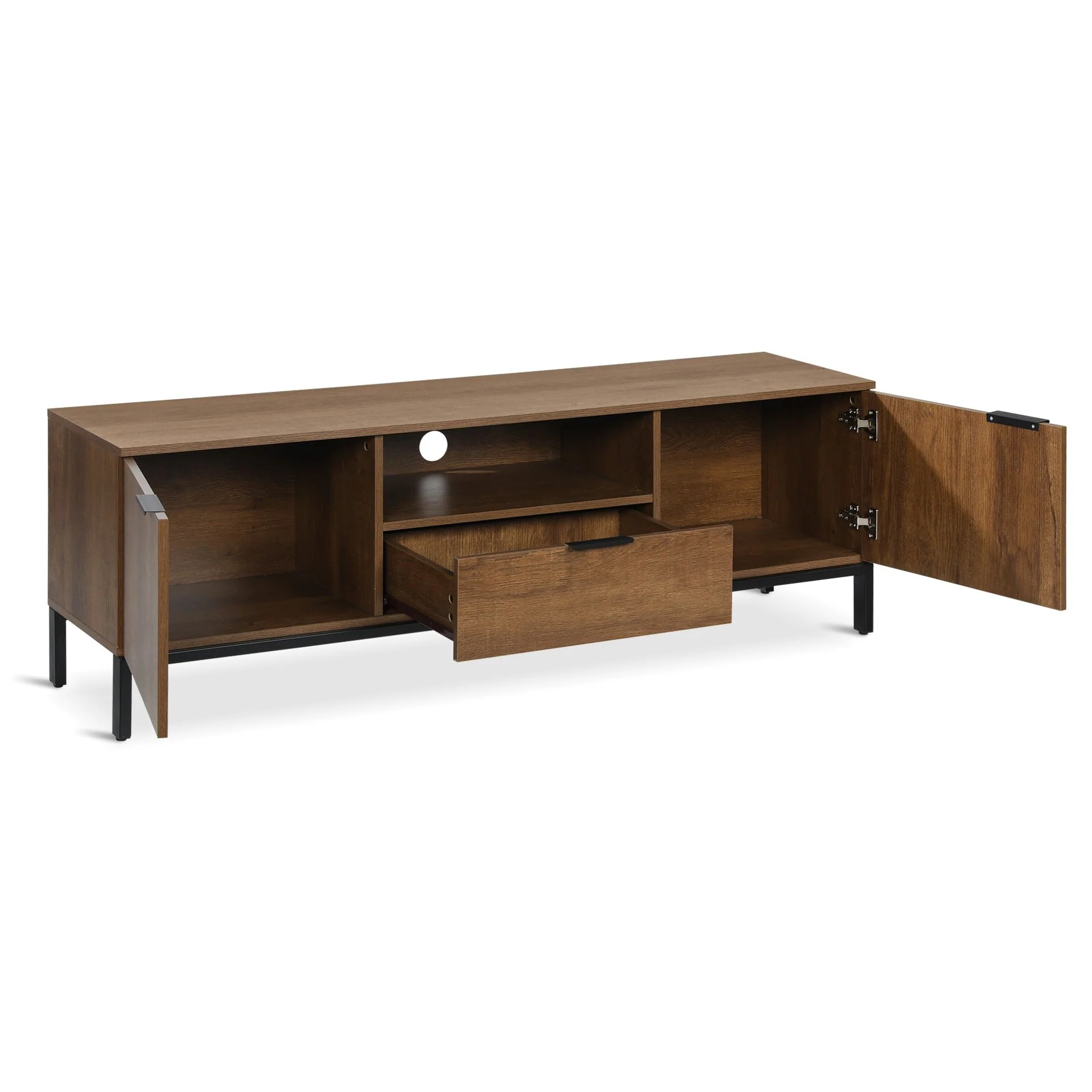 Ocala 1.5m Entertainment Unit - Walnut - Image 11