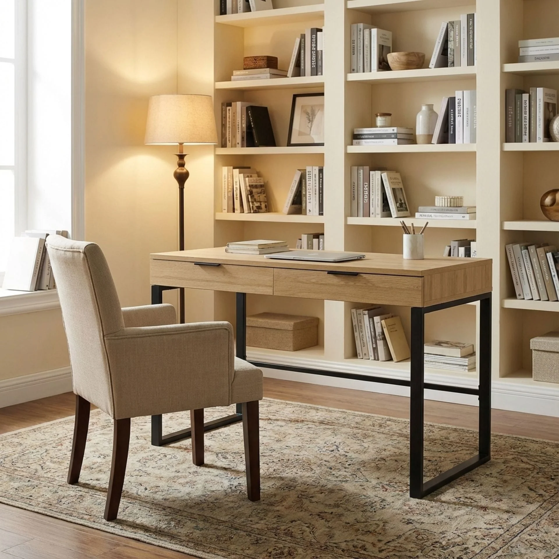 Ocala 120cm Computer Desk - Oak - Image 3