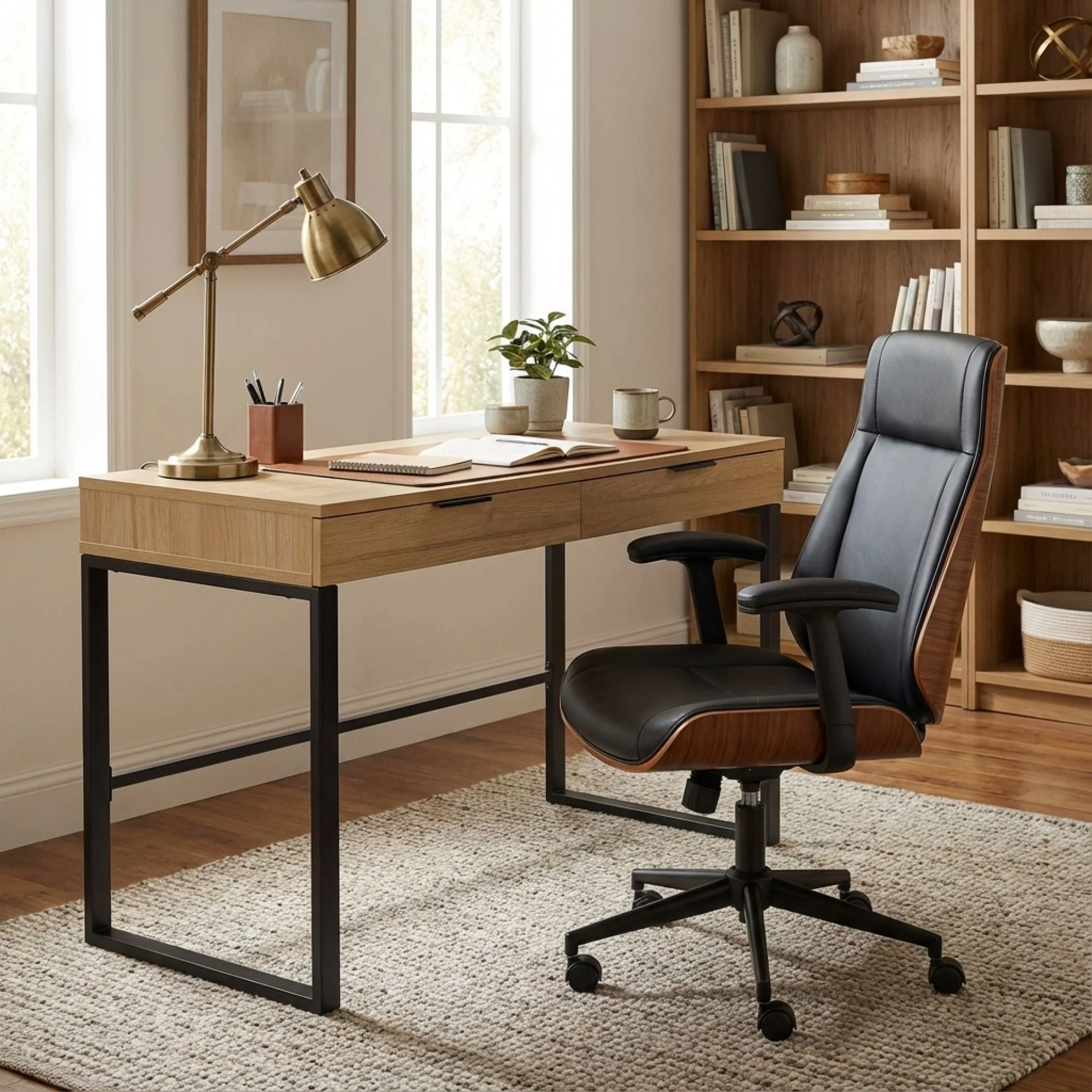 Ocala 120cm Computer Desk - Oak - Image 4