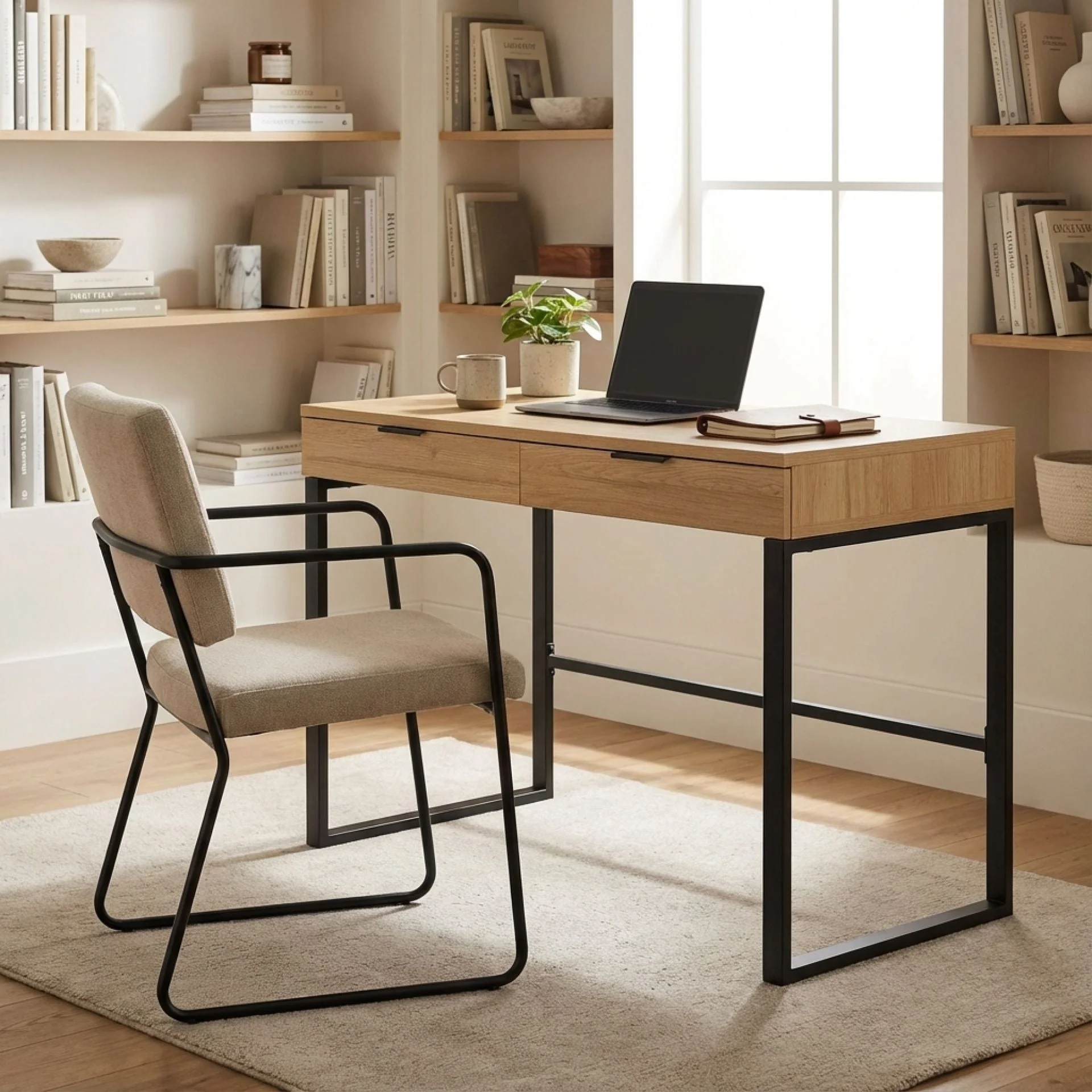 Ocala 120cm Computer Desk - Oak - Image 5