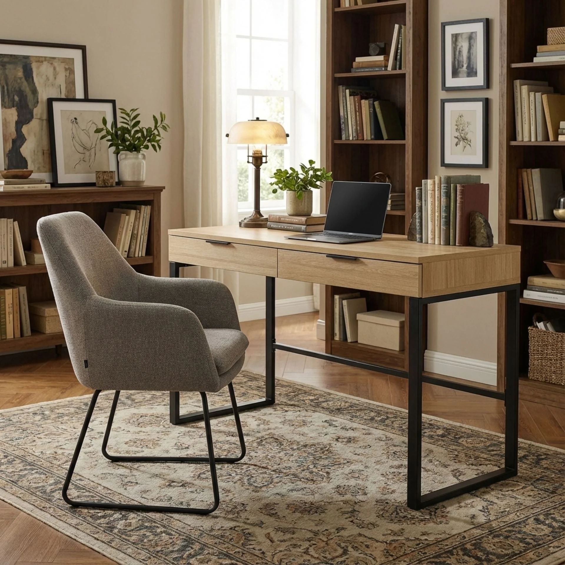 Ocala 120cm Computer Desk - Oak - Image 6