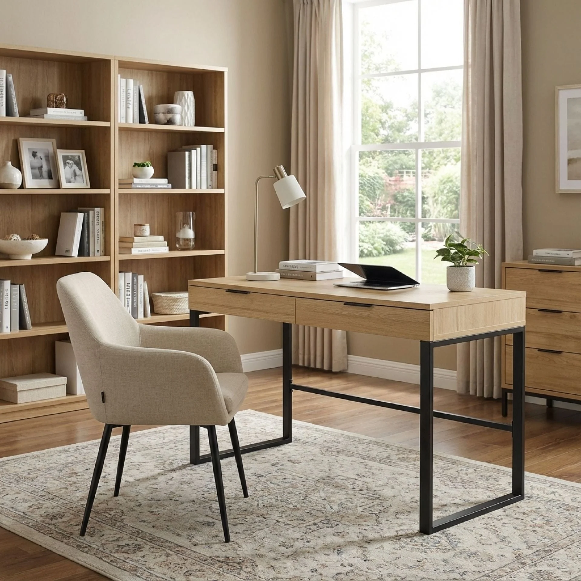 Ocala 120cm Computer Desk - Oak - Image 7