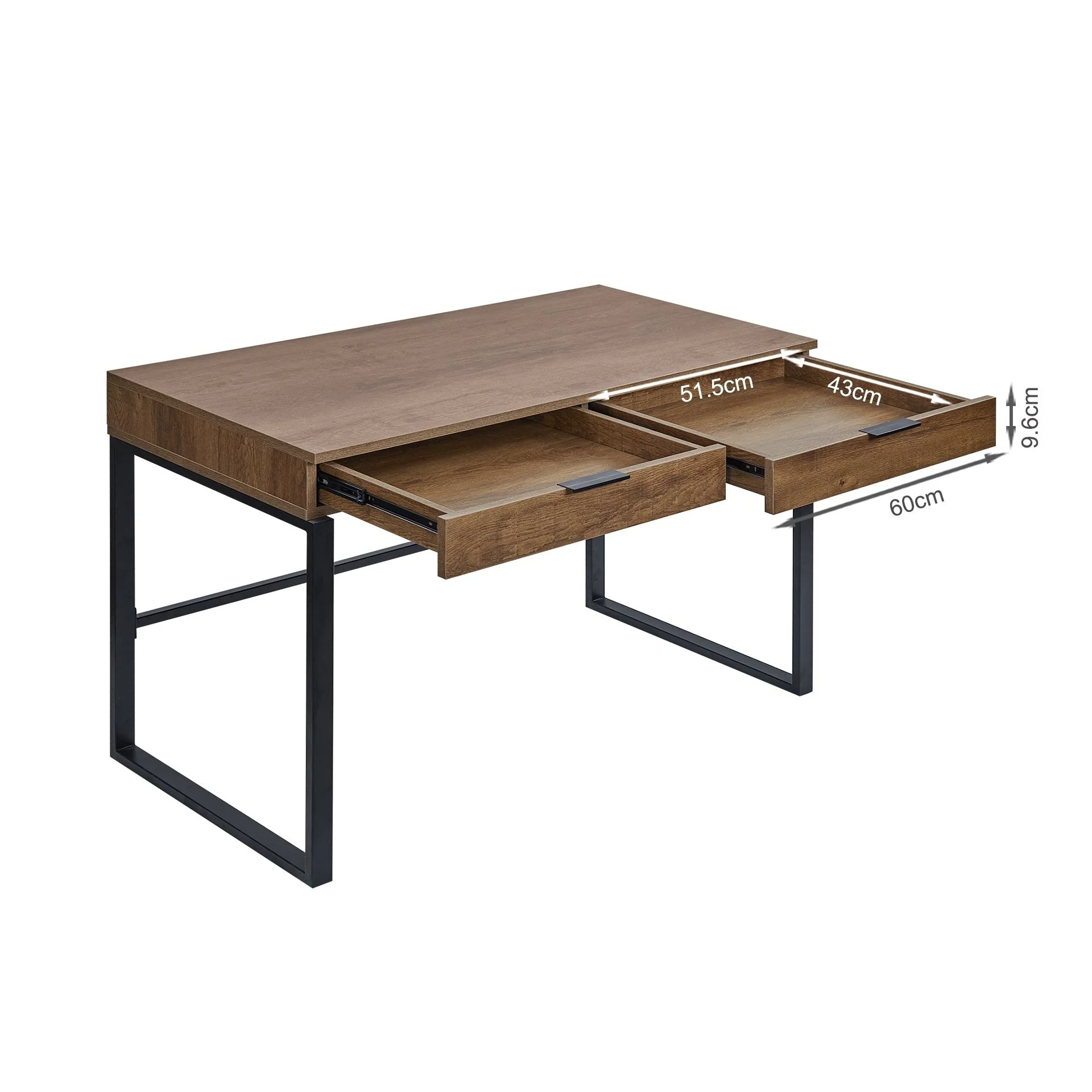 Ocala 120cm Computer Desk - Walnut - Image 15