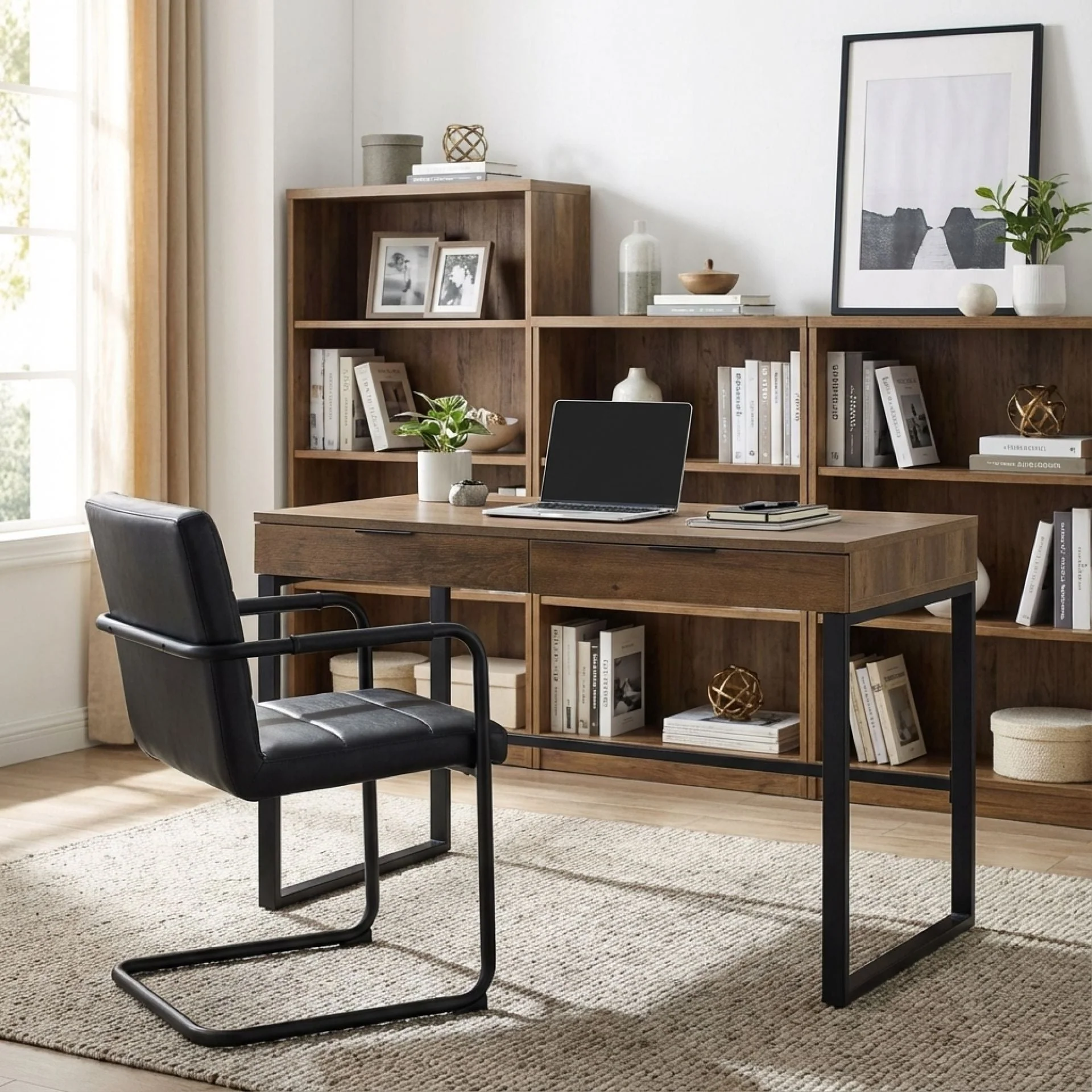 Ocala 120cm Computer Desk - Walnut - Image 7