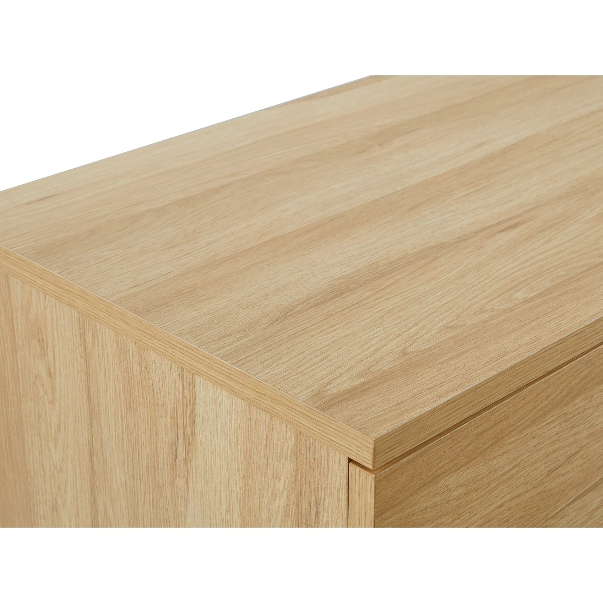 Ocala Low Boy 6 Drawer Chest Dresser - Oak - Image 11