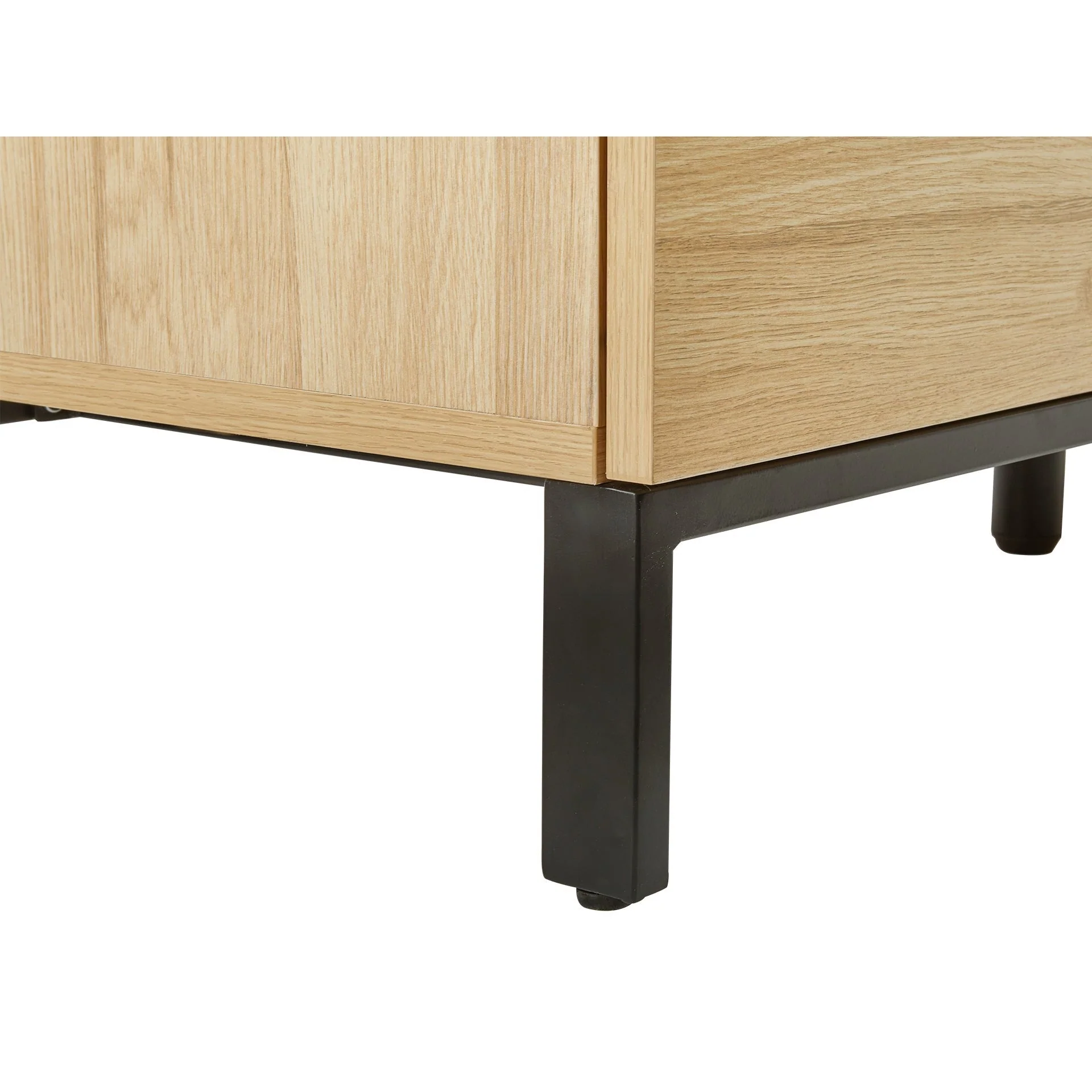 Ocala Low Boy 6 Drawer Chest Dresser - Oak - Image 12