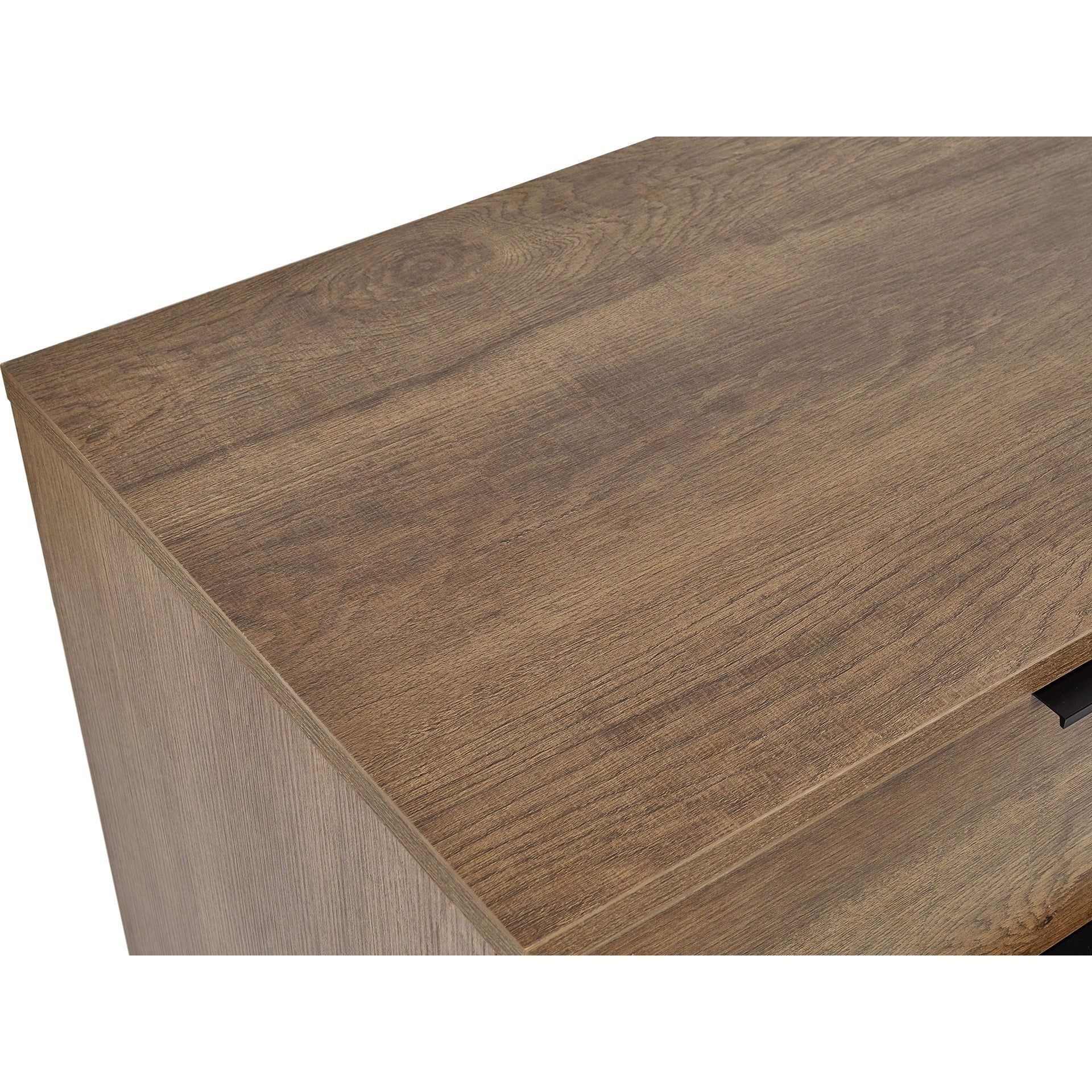 Ocala Low Boy 6 Drawer Chest Dresser - Walnut - Image 10