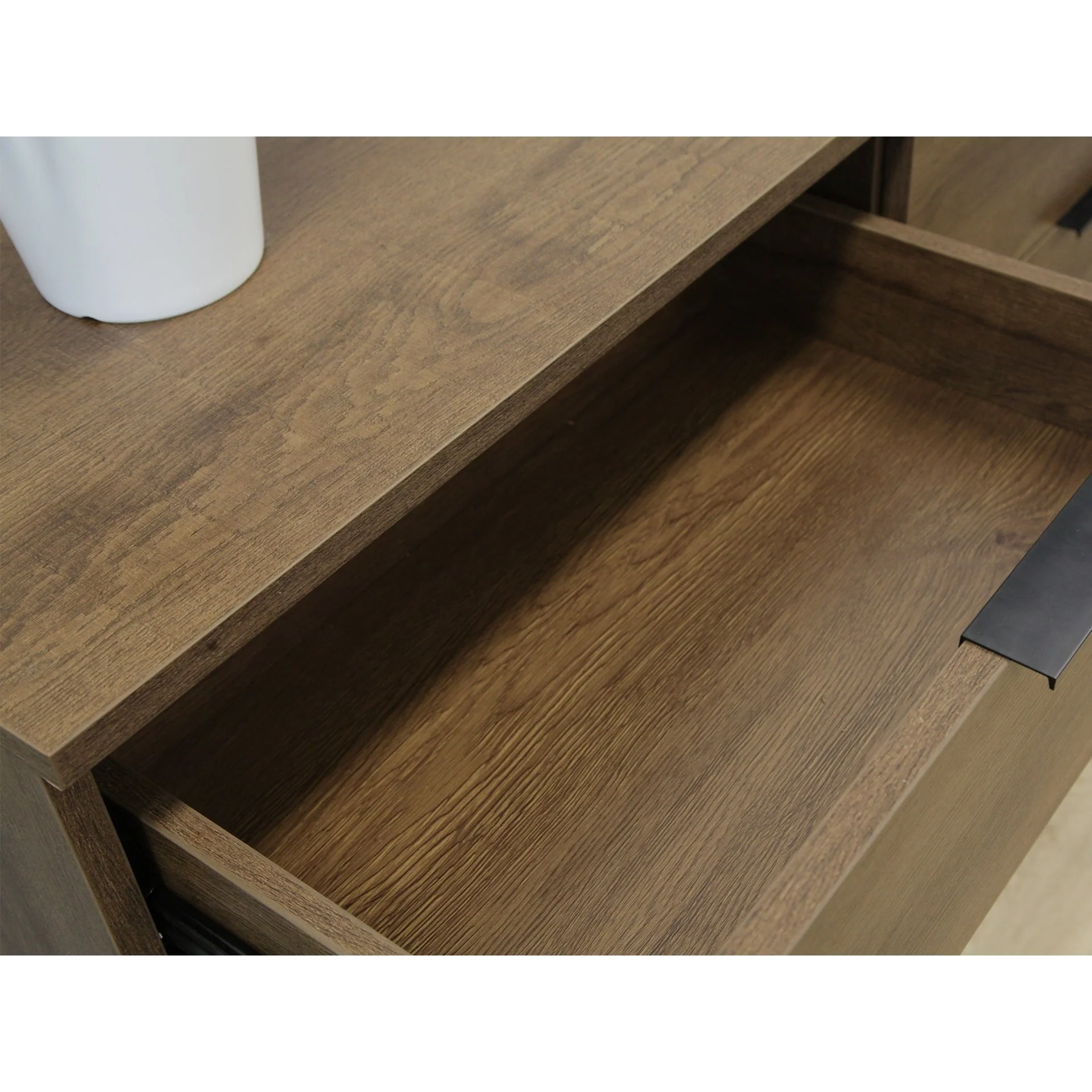 Ocala Low Boy 6 Drawer Chest Dresser - Walnut - Image 11