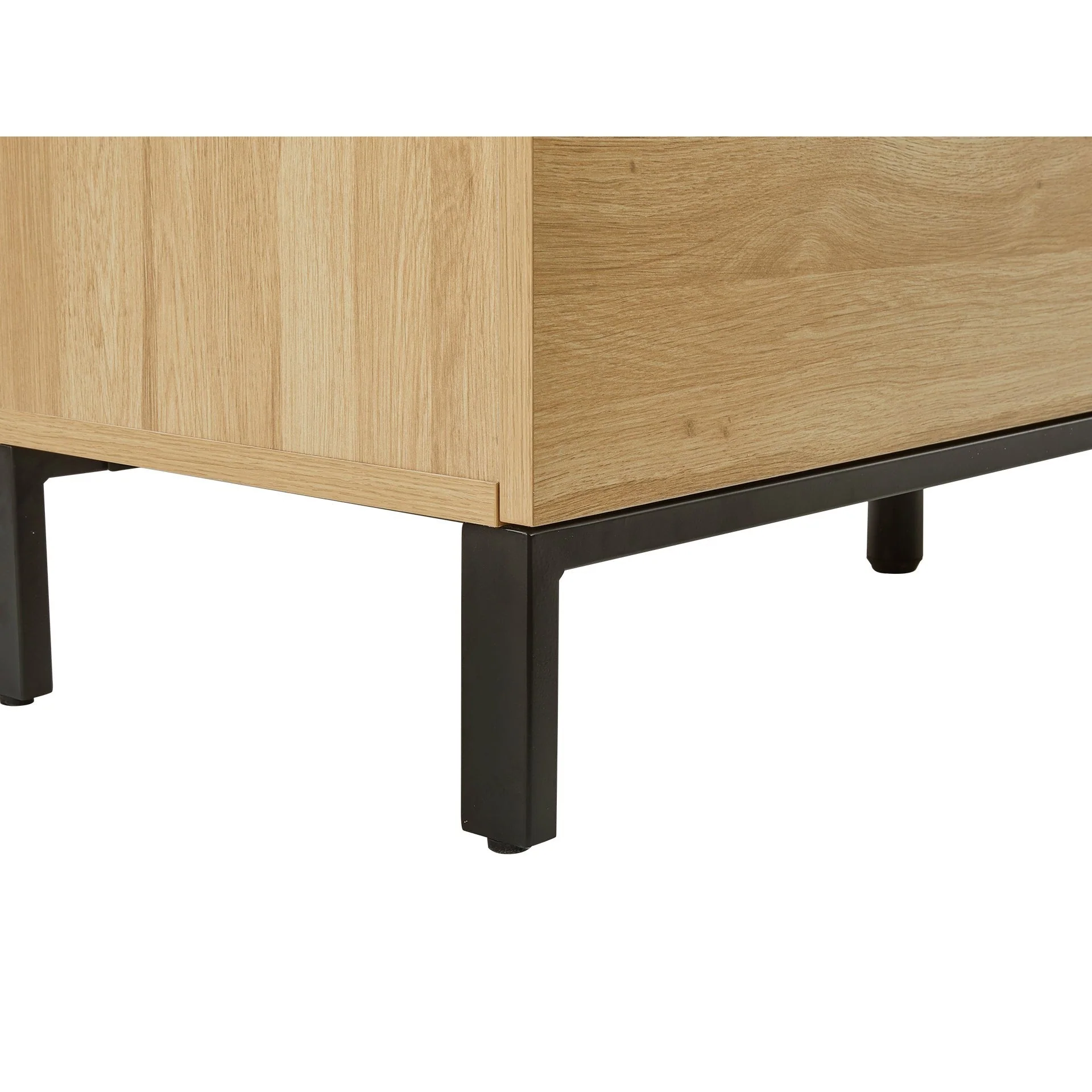 Ocala Low Boy 8 Drawer Chest Dresser - Oak - Image 14