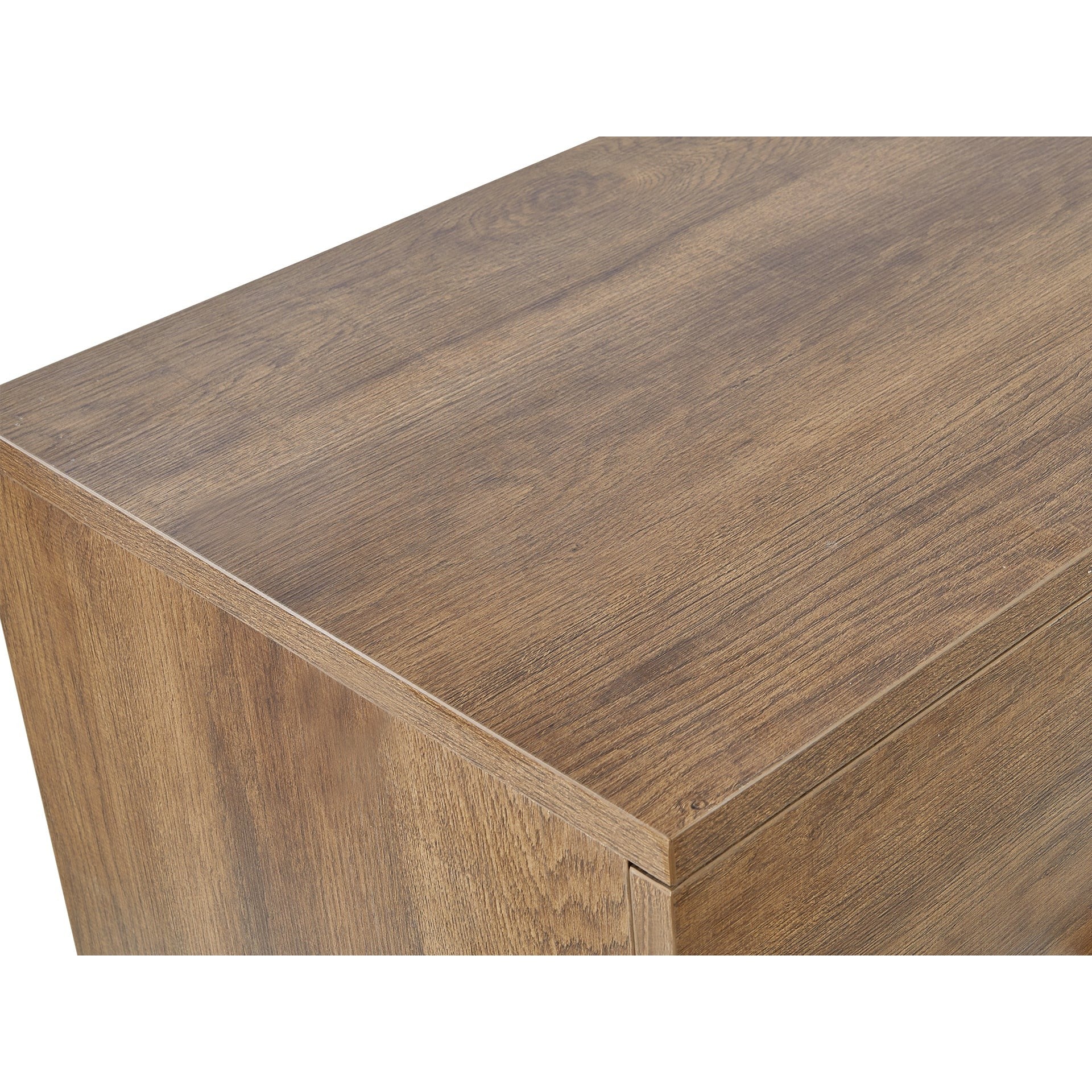 Ocala Low Boy 8 Drawer Chest Dresser - Walnut - Image 10