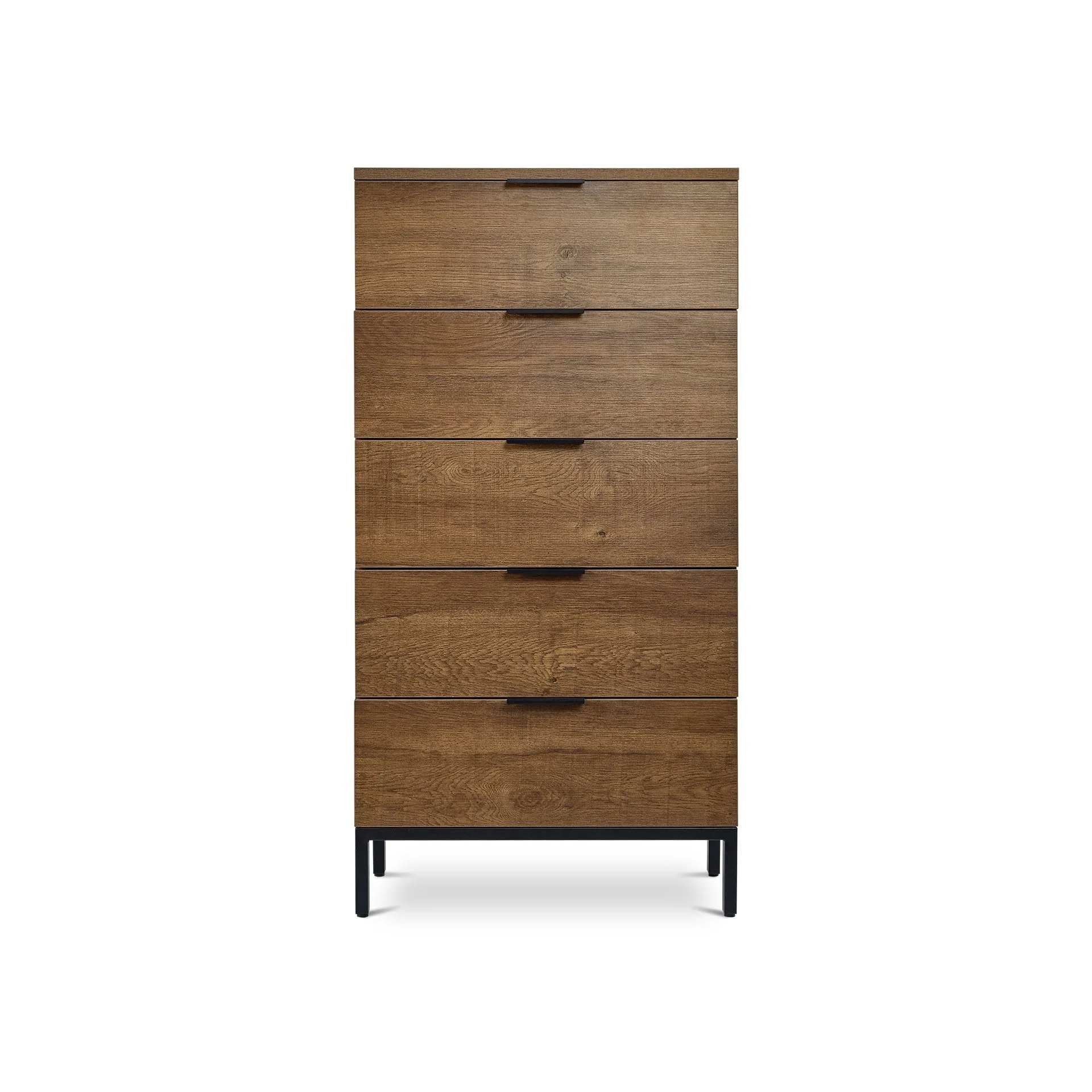 Ocala Tallboy 5 Drawer Chest Dresser - Walnut - Image 8