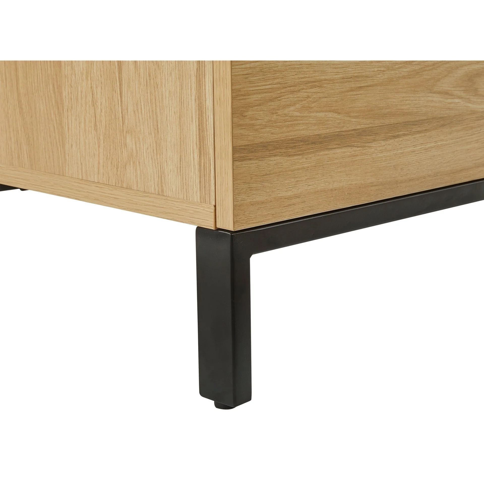 Ocala Wooden Bedside Table - Oak - Image 12