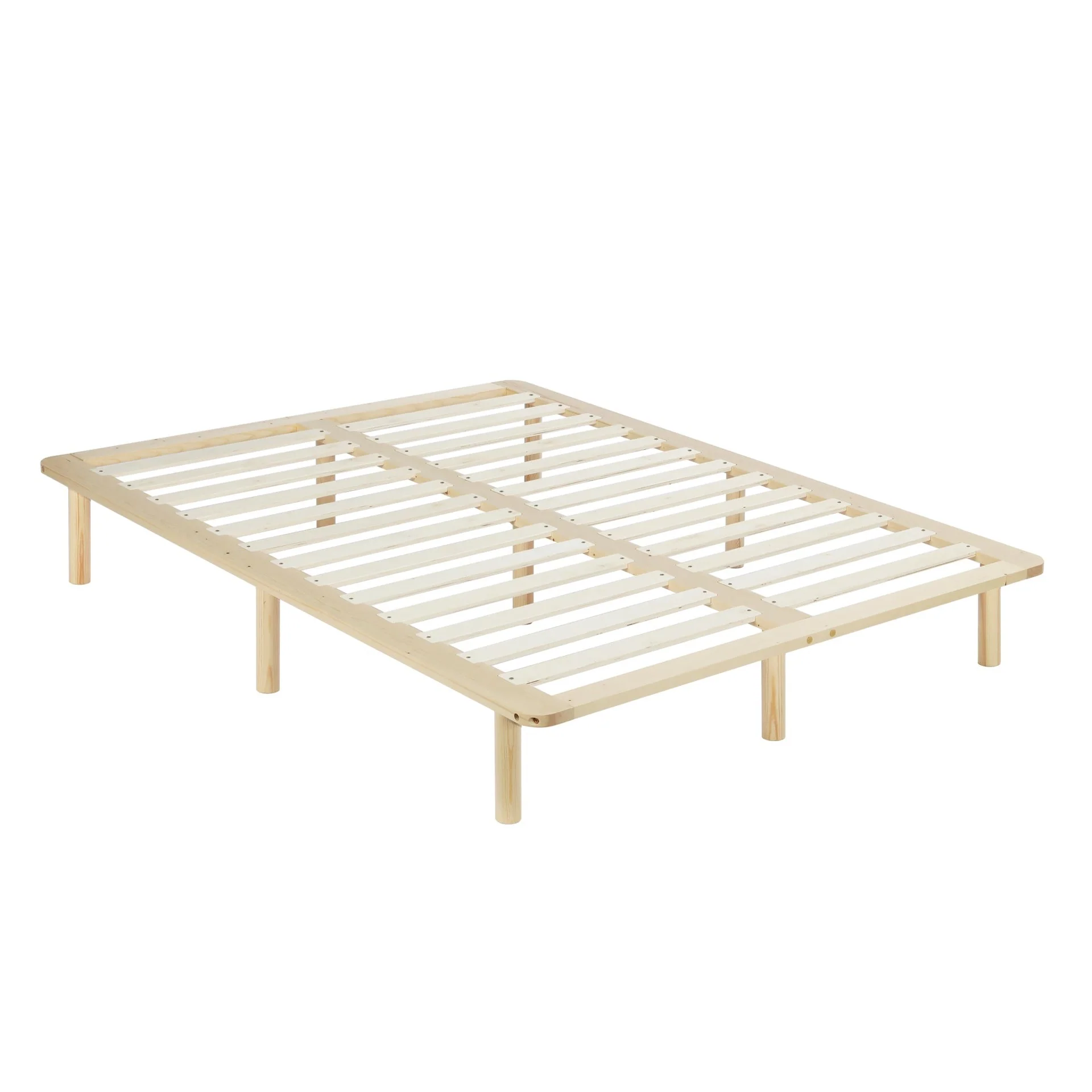 Ohio Double Wooden Bed Base - Natural - Image 6