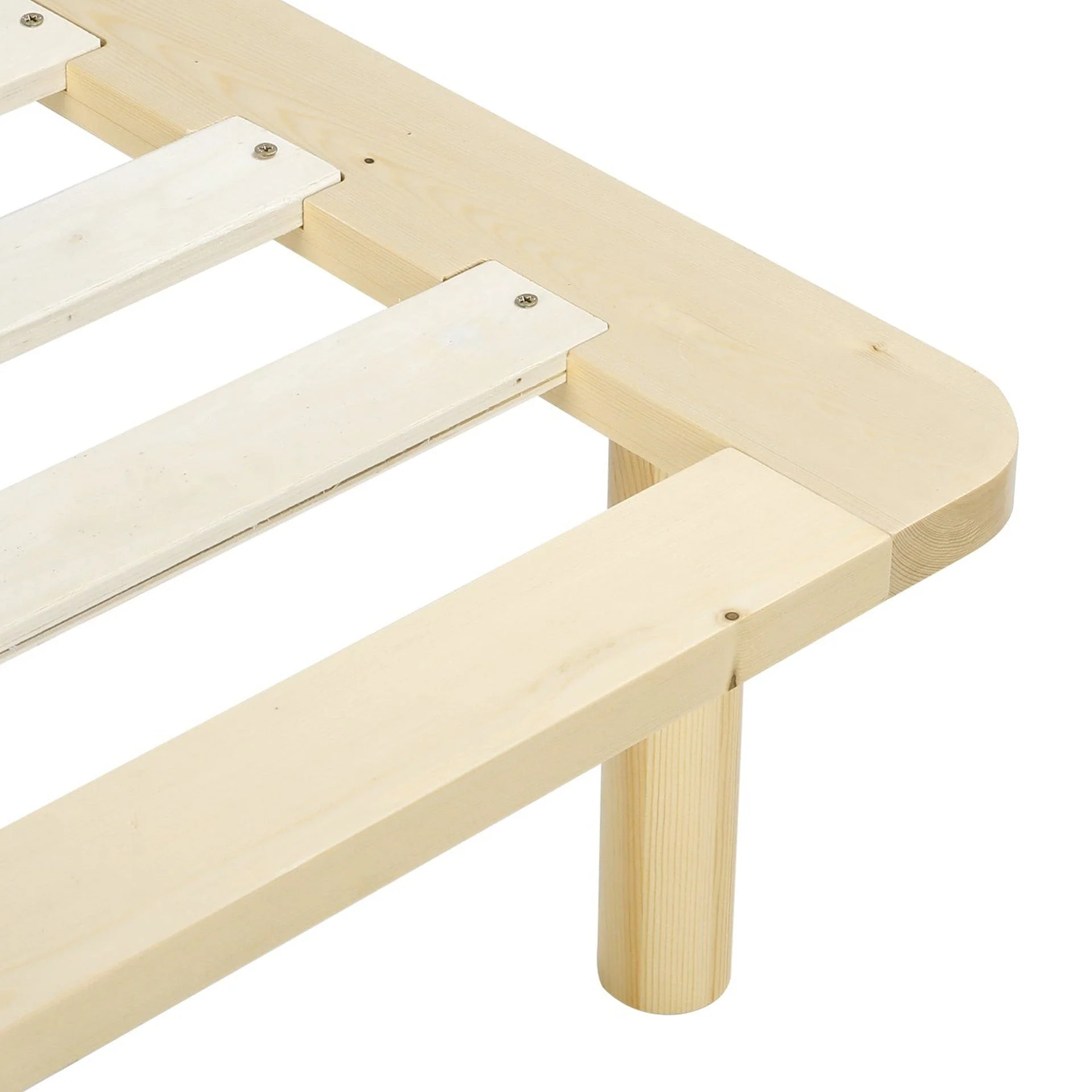 Ohio King Single Wooden Bed Base - Natural - Image 10