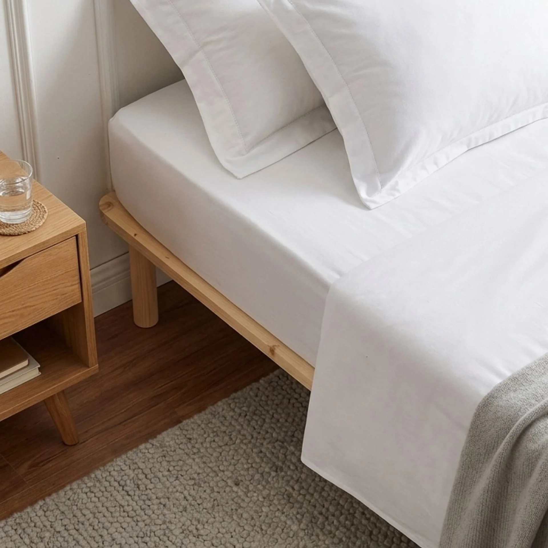 Ohio King Single Wooden Bed Base - Natural - Image 4