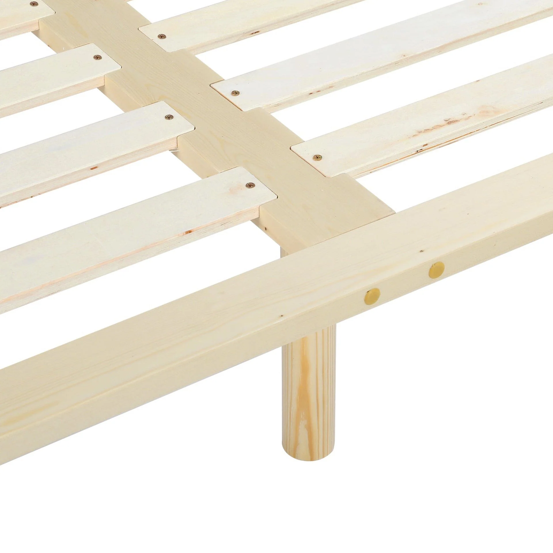 Ohio King Single Wooden Bed Base - Natural - Image 8