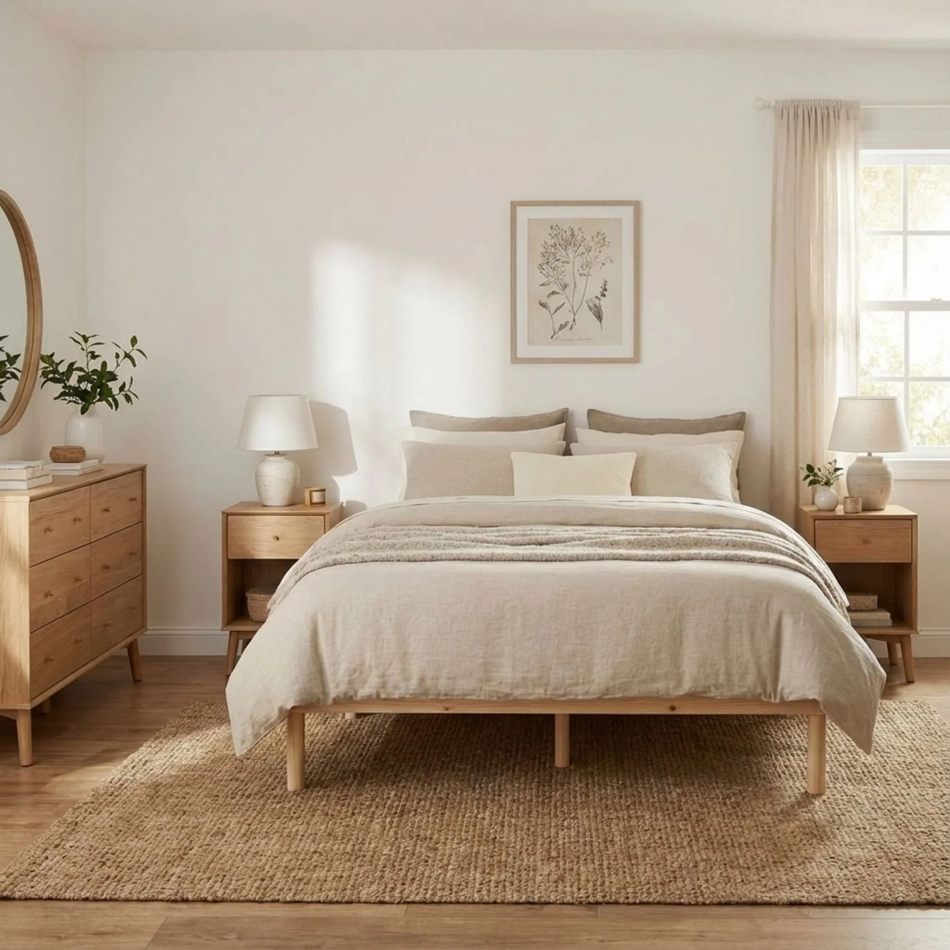 Ohio King Wooden Bed Base - Natural - Image 2
