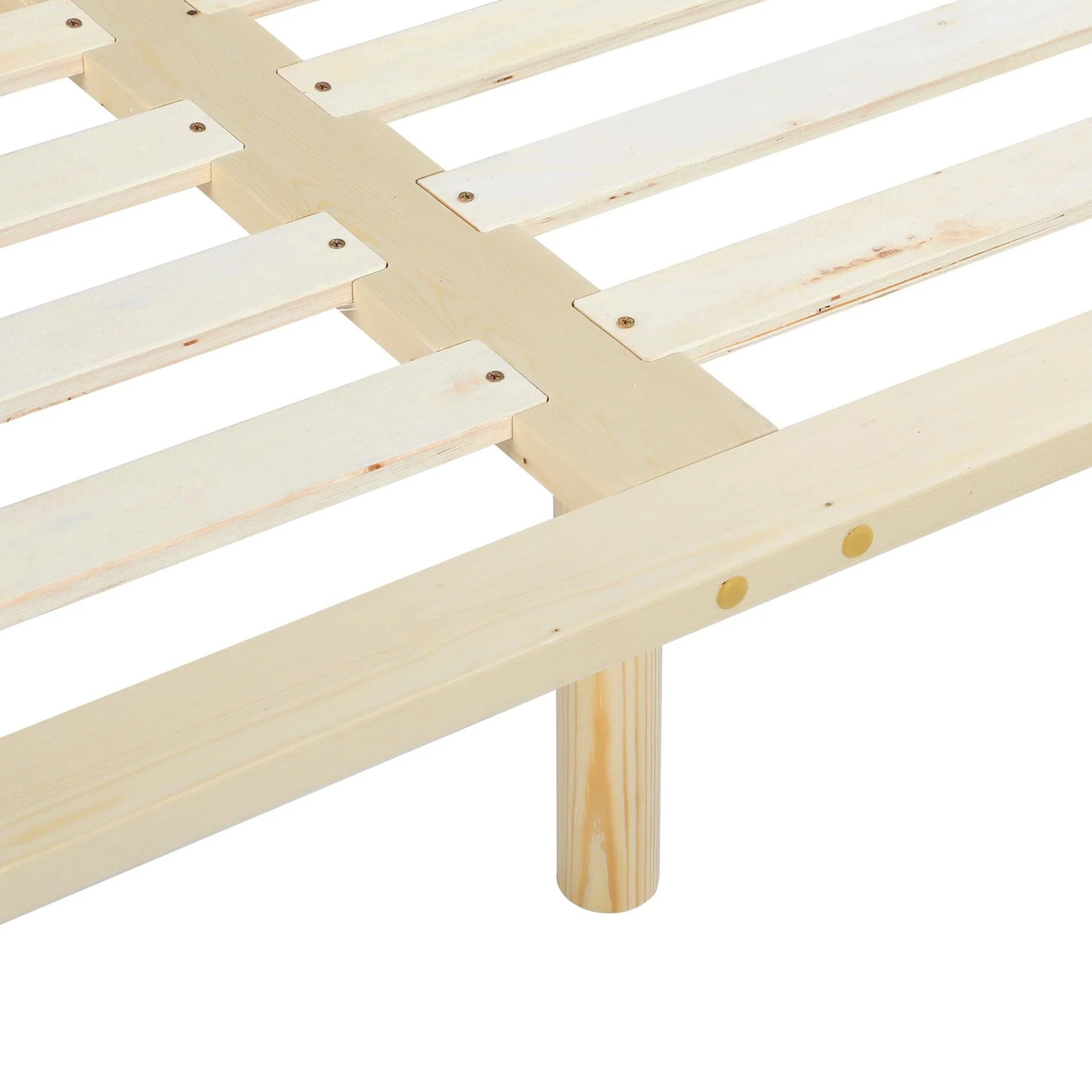 Ohio Super King Wooden Bed Base - Natural - Image 4